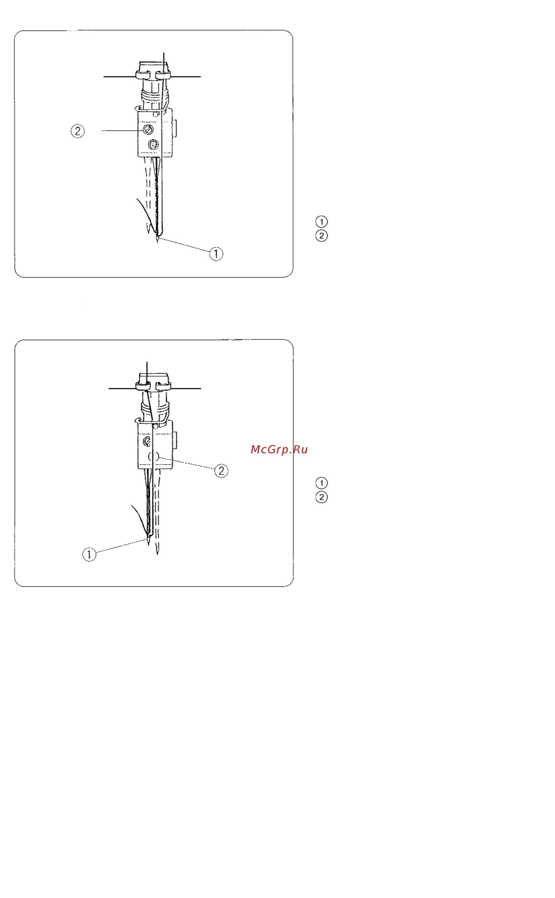 Janome t34 [29/42] Заправка нитей в машину 3 нити