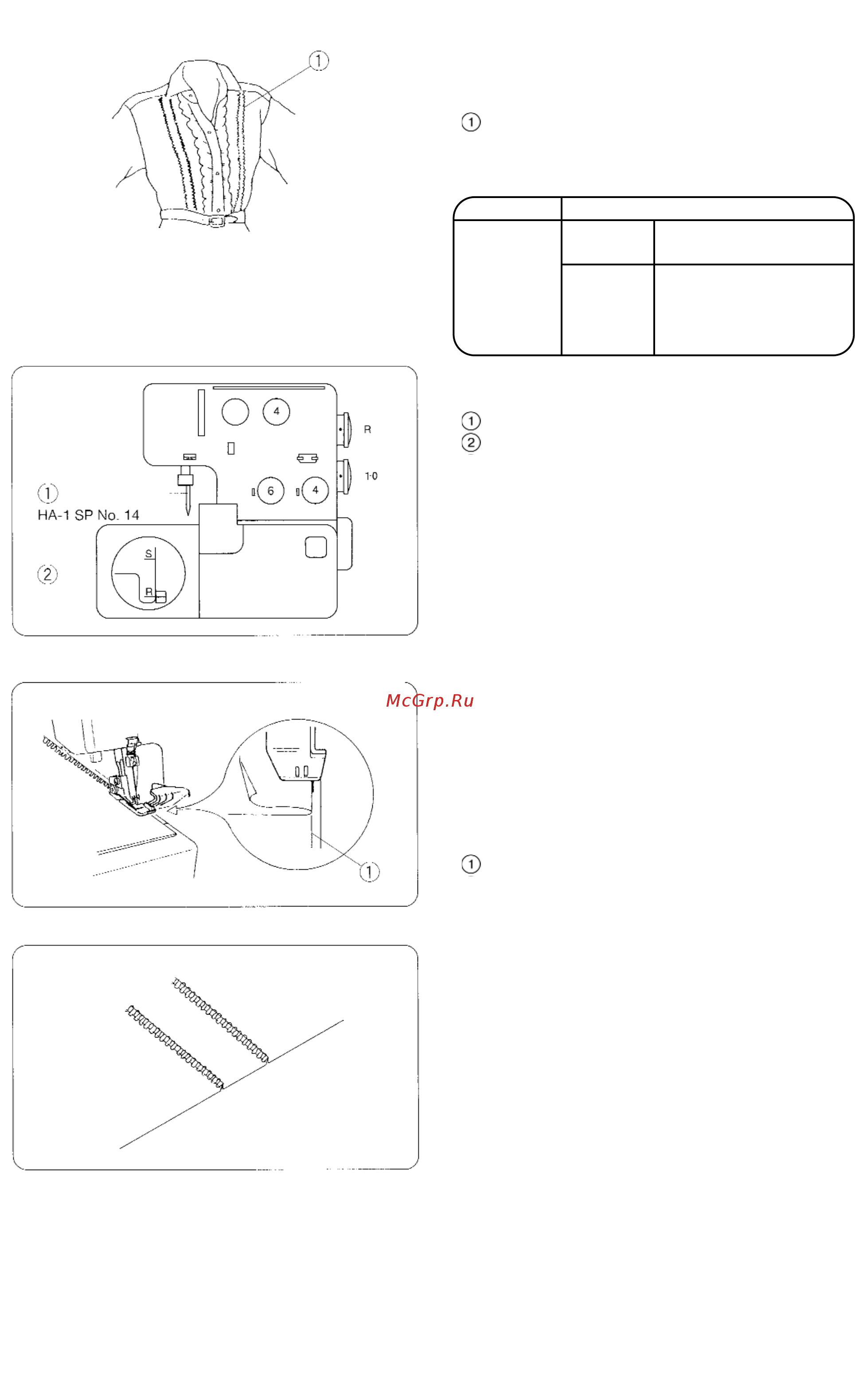 Janome MyLock 204 D [36/42] Мелкие складки