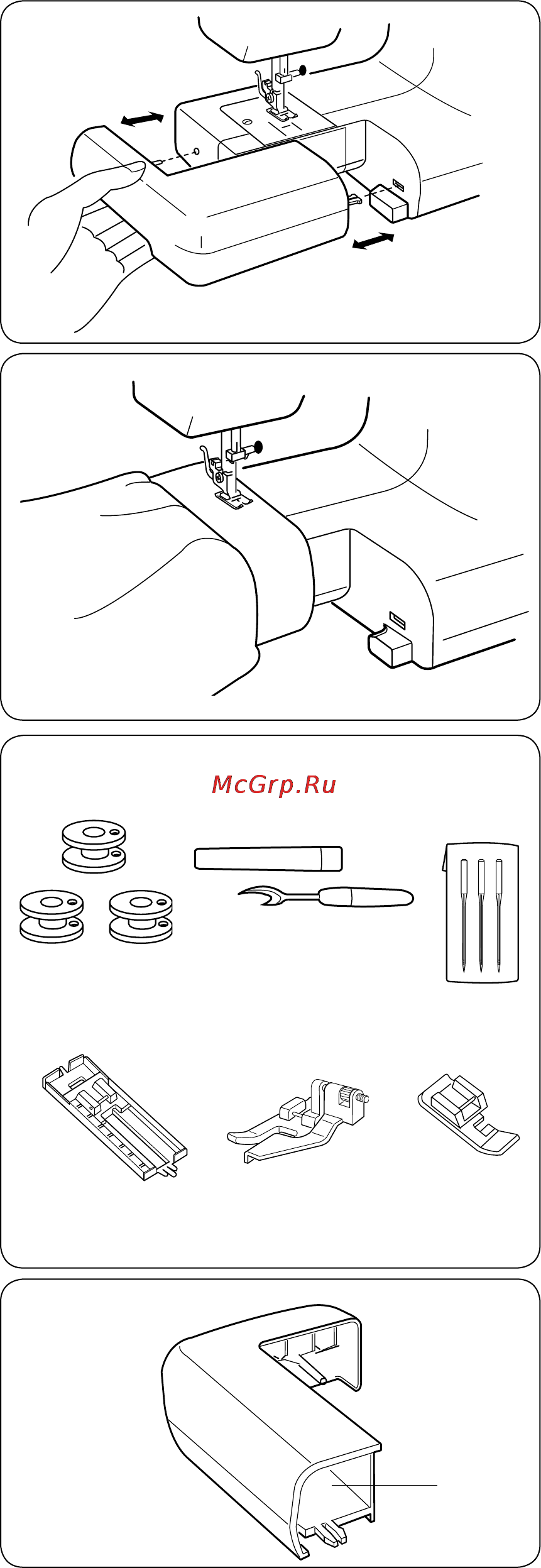 Janome Tip 712 [5/28] Раздел 2 подготовка к работе