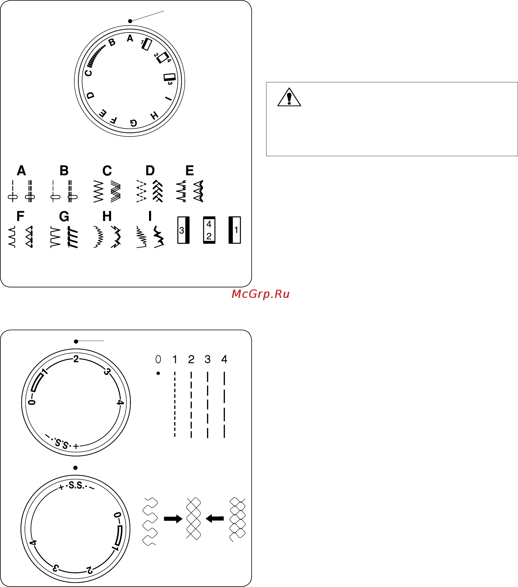 Janome Tip 716 [13/32] Предупреждение