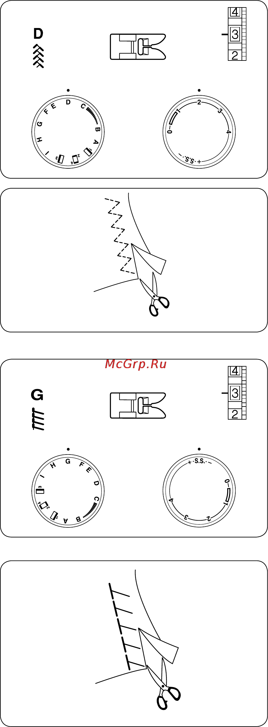 Janome Tip 716 [17/32] Раздел 4 универсальные стежки