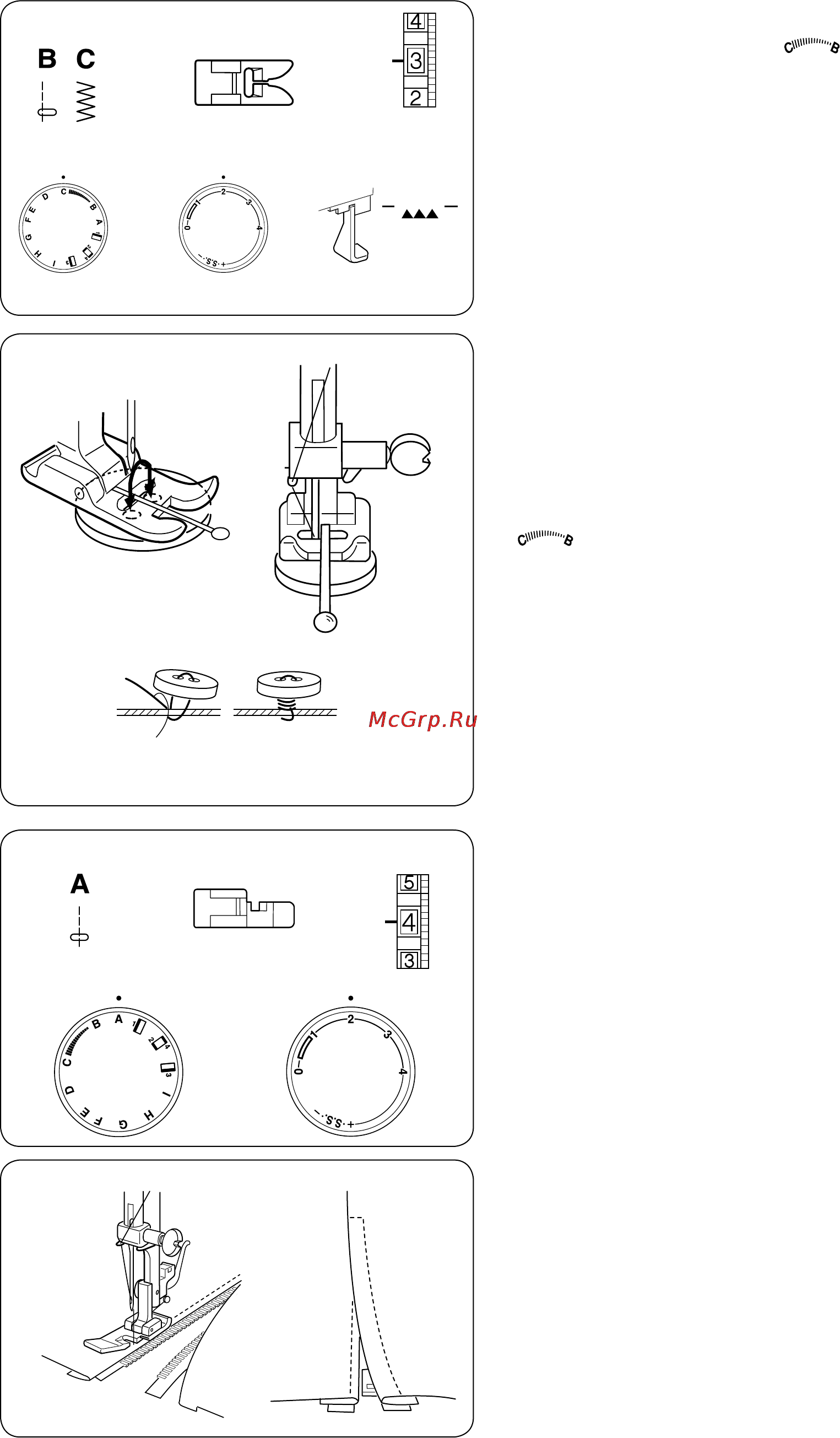 Janome Tip 716 [19/32] Пришивание молнии