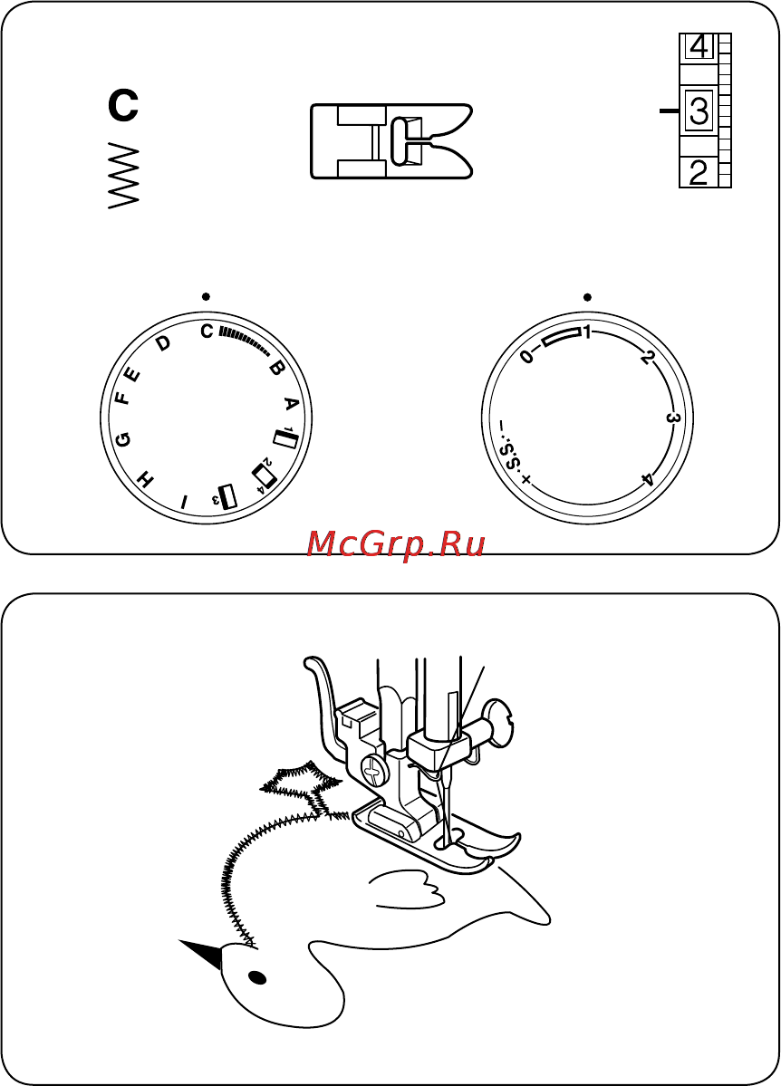 Janome Tip 716 [24/32] Аппликация