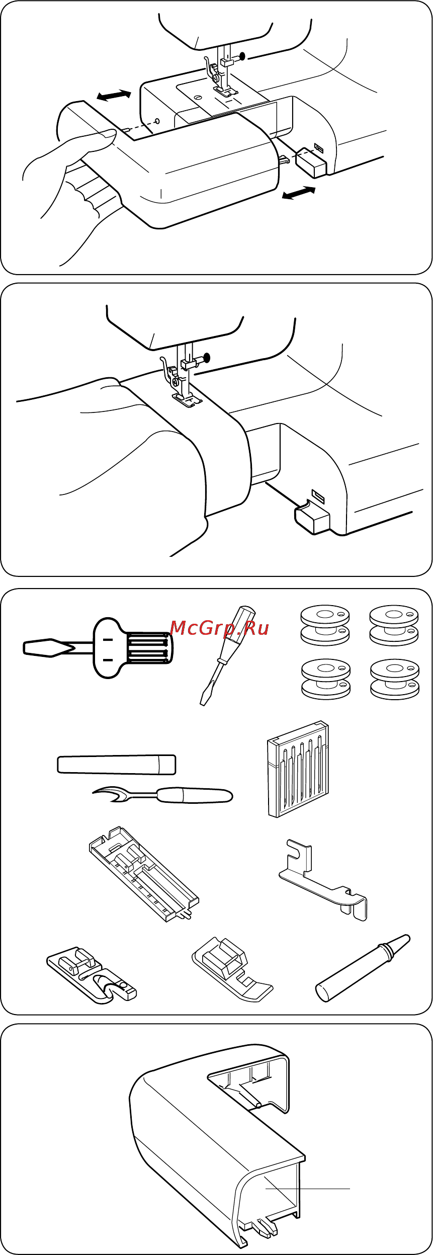 Janome Tip 716 [5/32] Раздел 2 подготовка к работе