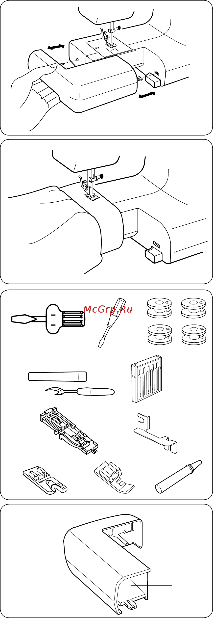 Janome Tip 718s [5/32] Раздел 2 подготовка к работе