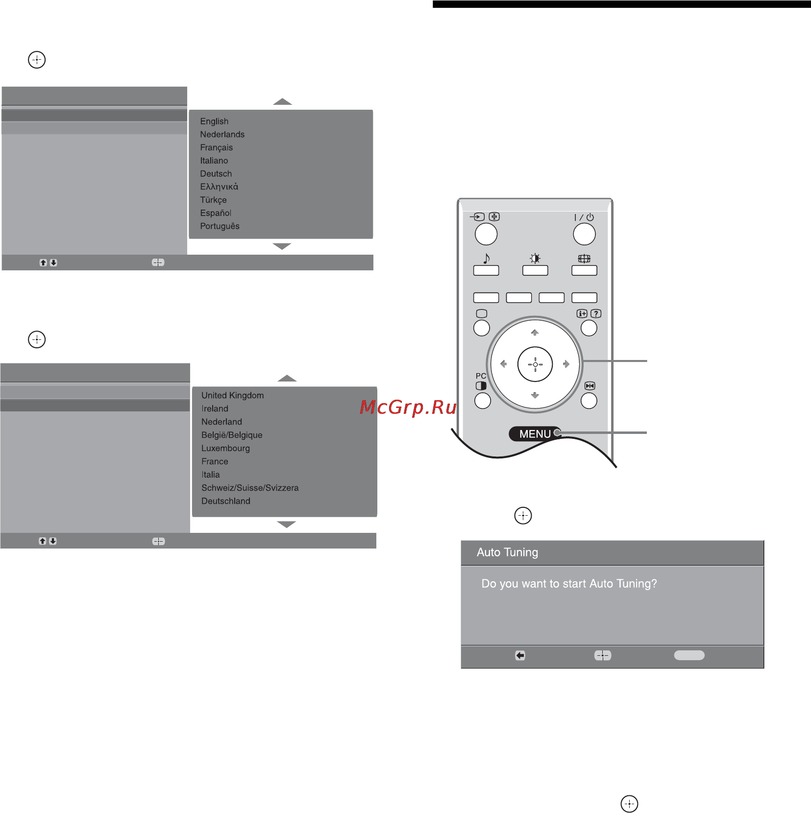 Sony BRAVIA KLV-26U2530 [6/70] Auto tuning the tv