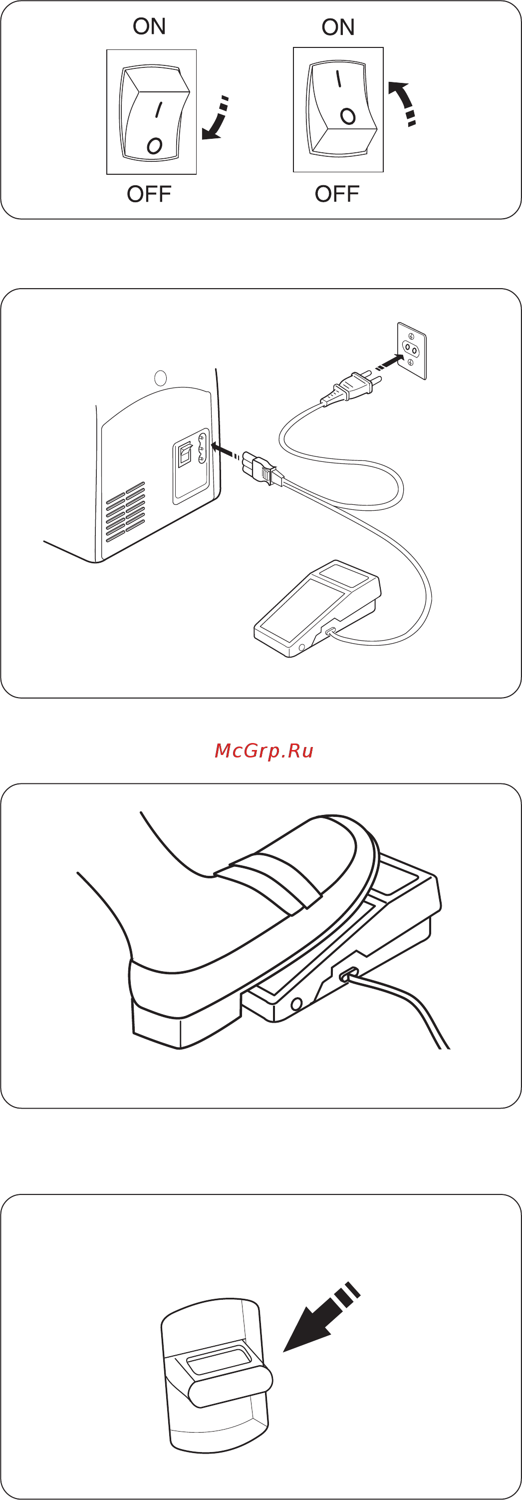 Janome Juno 513 [6/32] Подготовка машины к работе