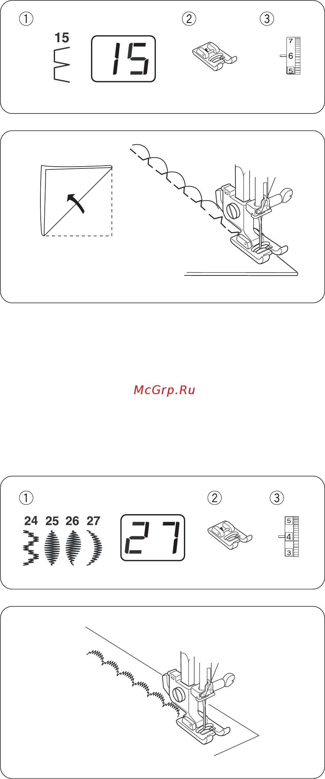 Janome MC 1530 [32/39] Декоративные строчки