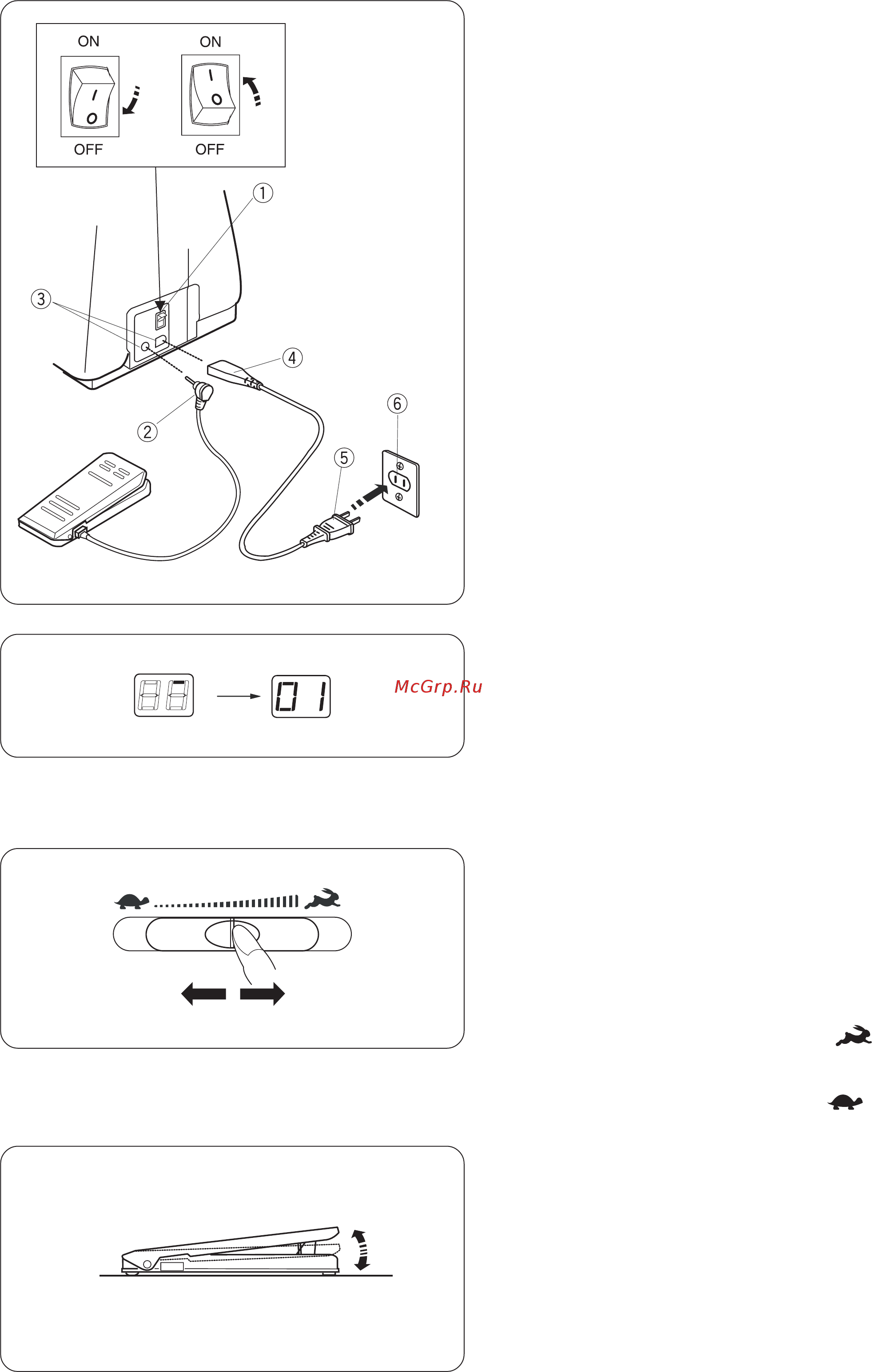 Janome MC 1530 [6/39] Подготовка к шитью