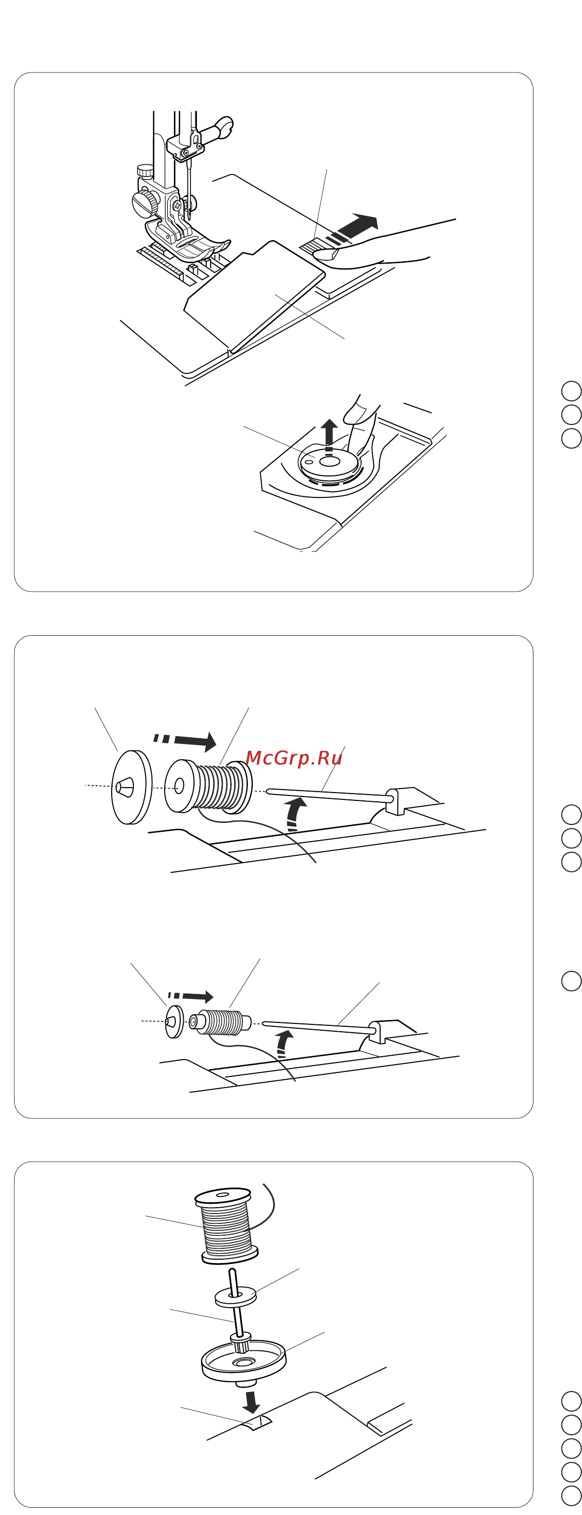 Janome MC 5200 [19/81] Намотка шпульки