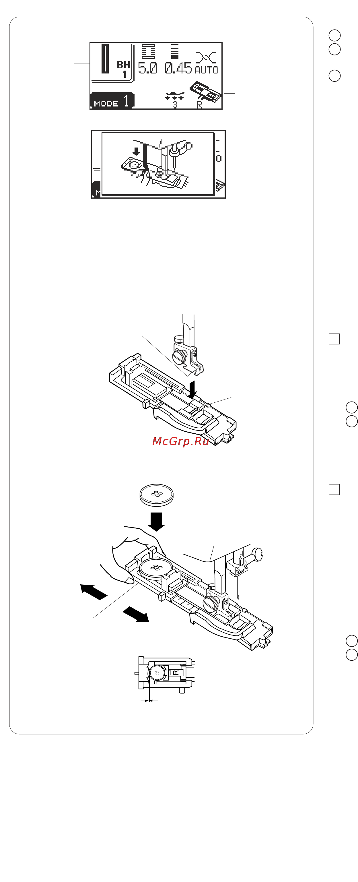 Janome MC 5200 Инструкция по эксплуатации онлайн [43/81] 87131