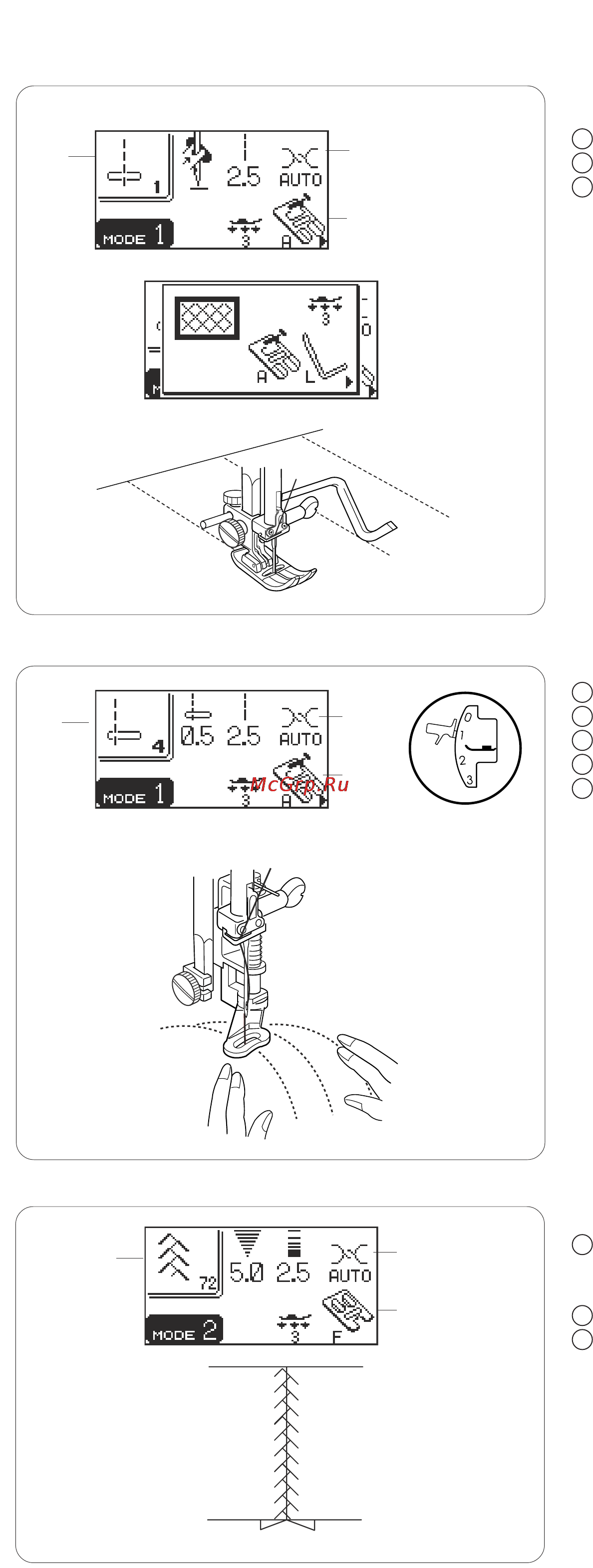 Janome MC 5200 [54/81] Строчки квилтинга и декоративные строчки