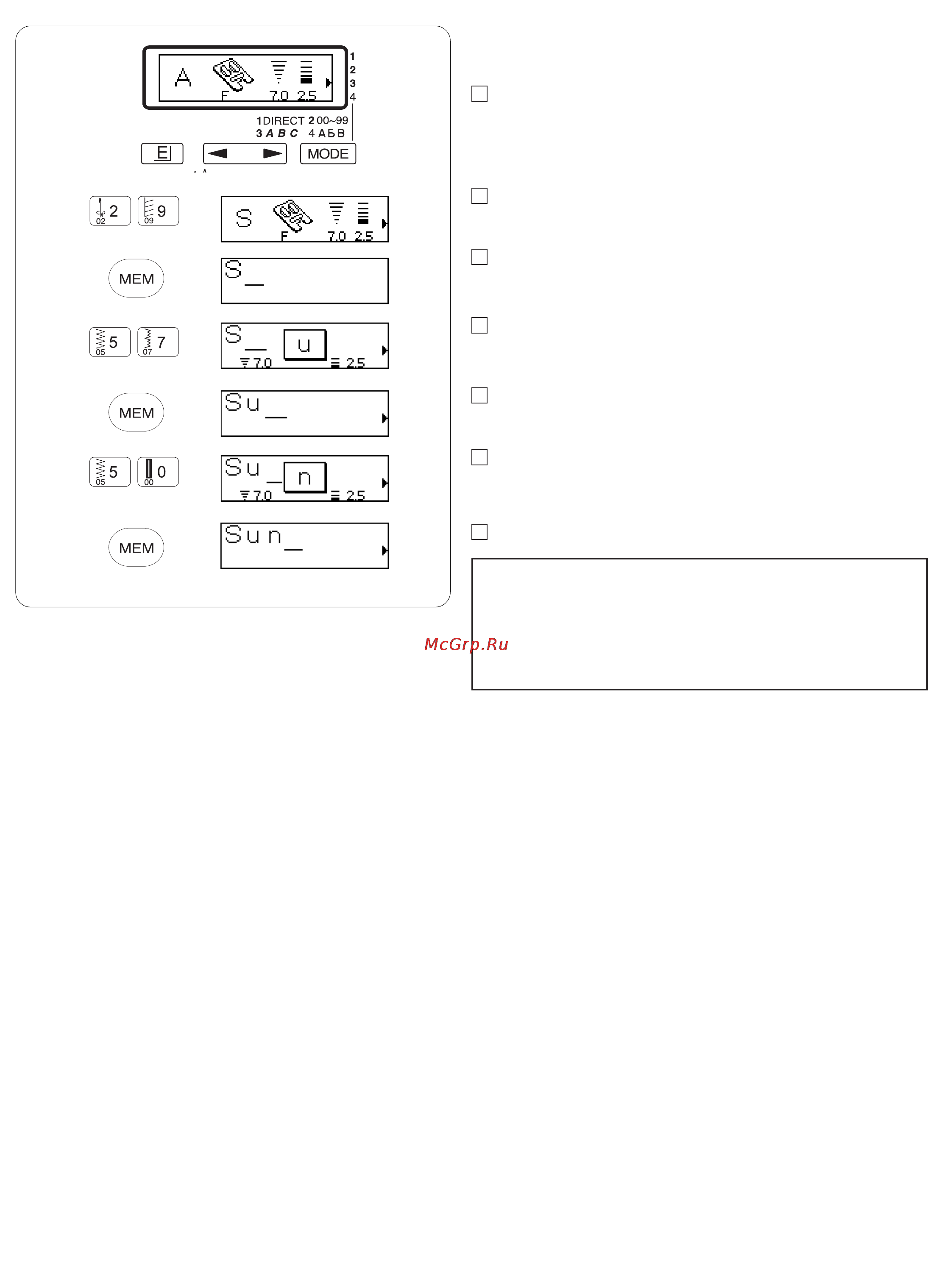 Janome DC 3600 [49/54] Sewing letters