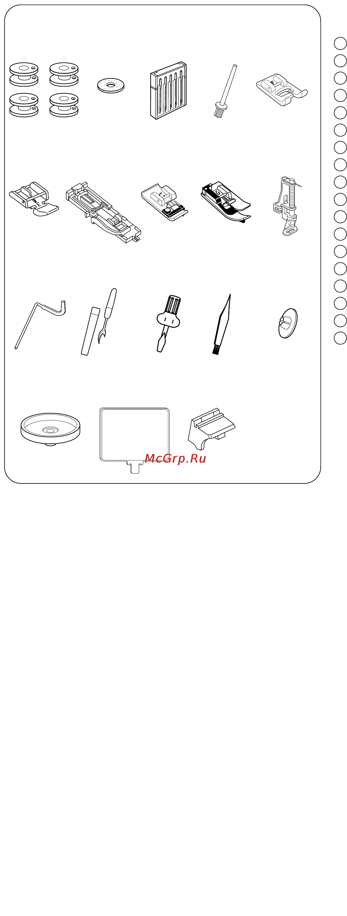 Janome DC 3600 [5/54] Стандартные аксессуары