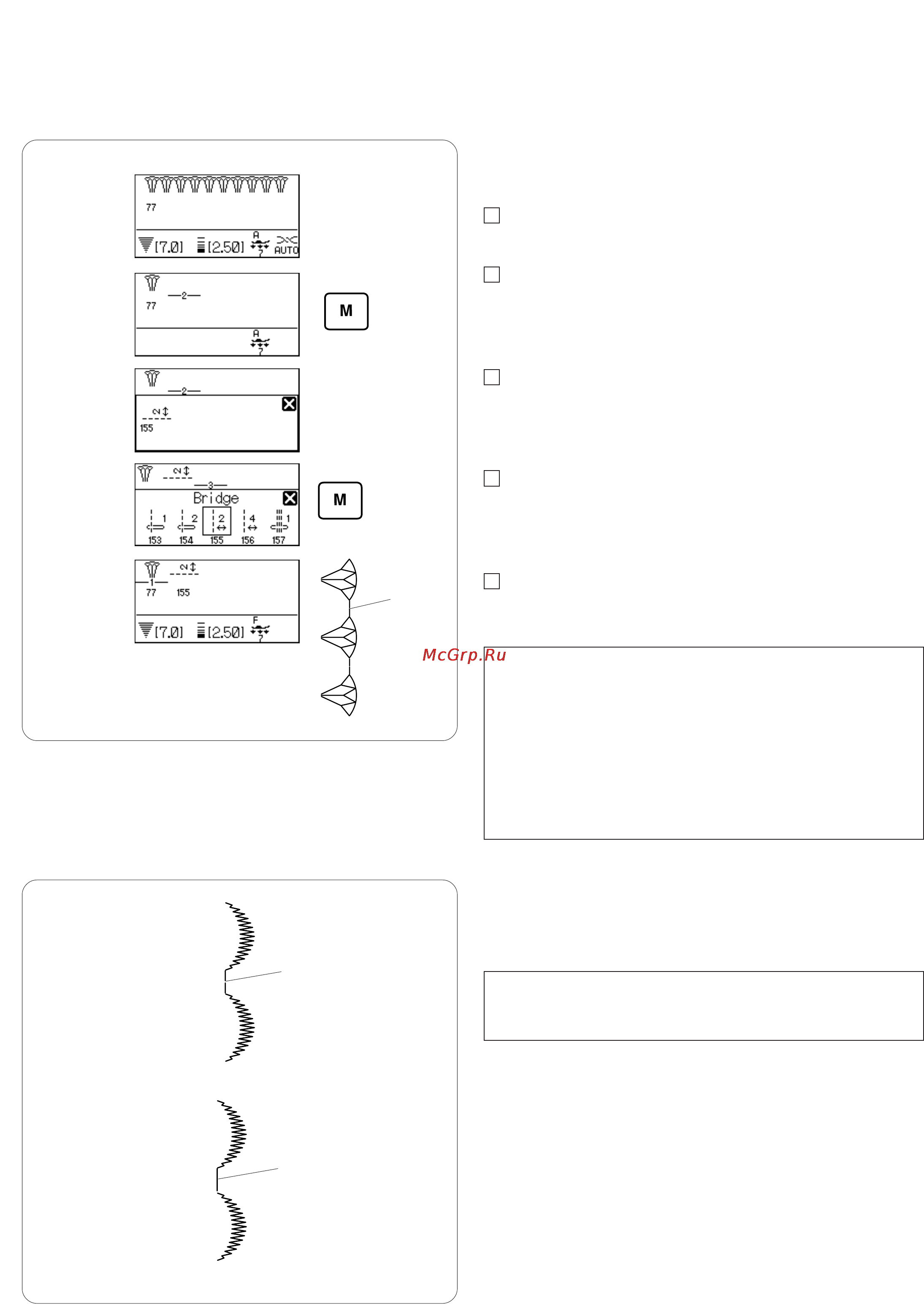 Janome MC 7700 QCP [80/95] Строчки с мостиками