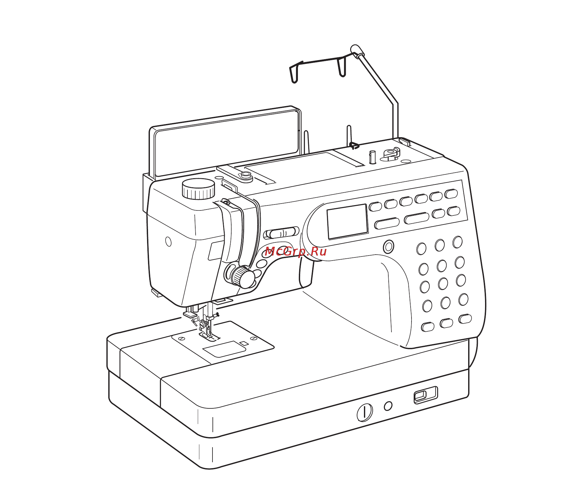 Janome MC 6600 P Инструкция по эксплуатации онлайн