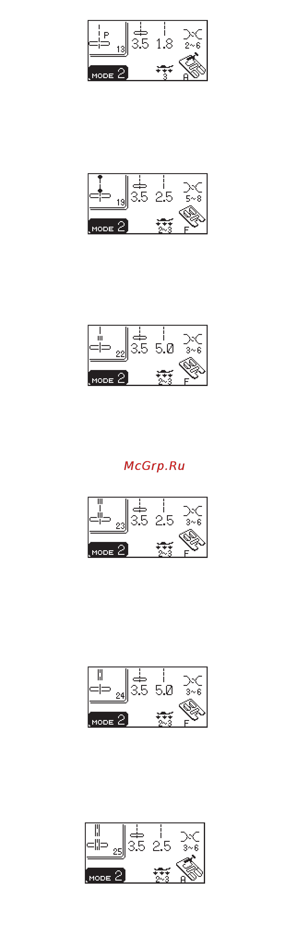 Janome MC 6600 P Инструкция по эксплуатации онлайн [37/94] 87143