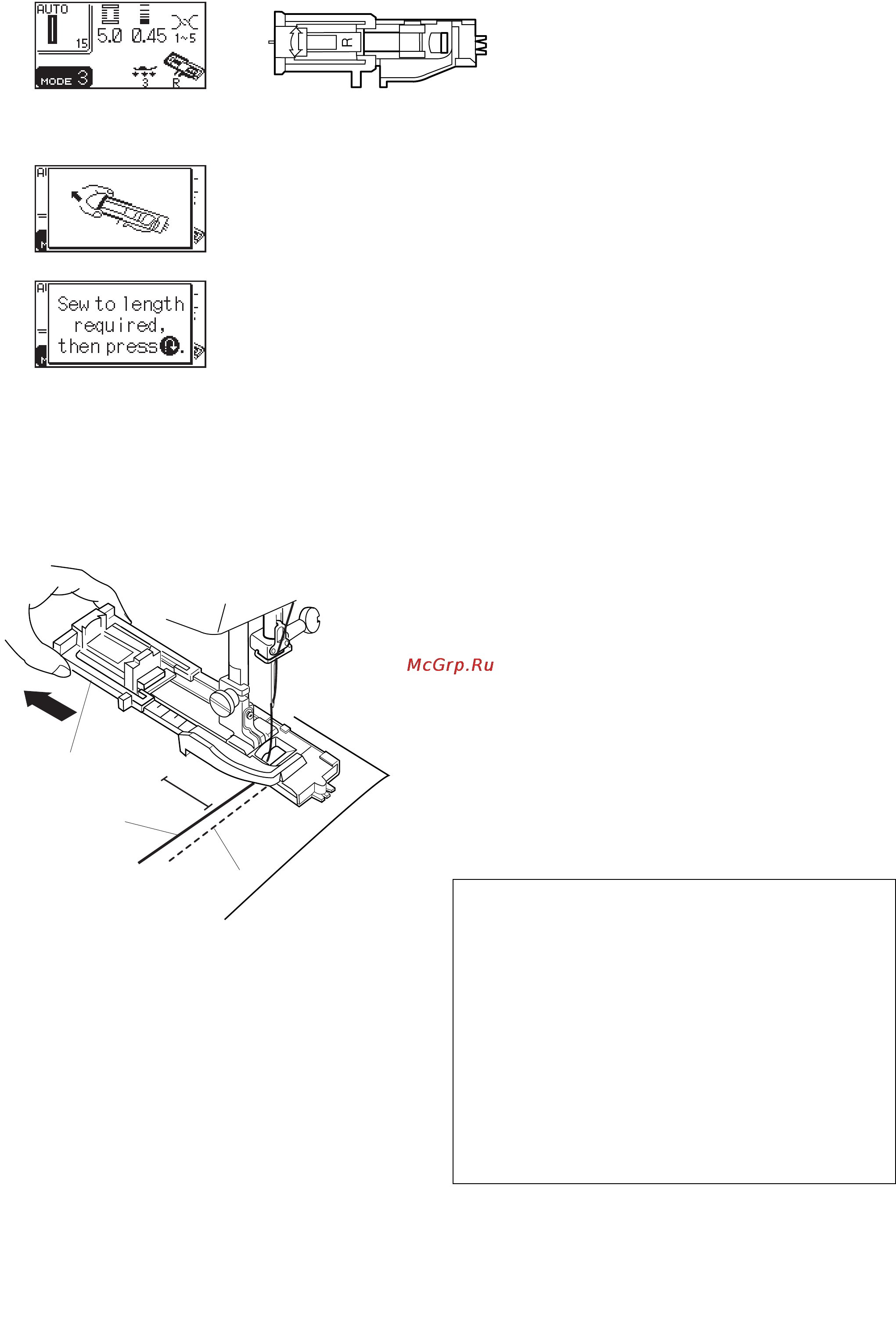 Janome MC 6600 P Инструкция по эксплуатации онлайн [57/94] 87143