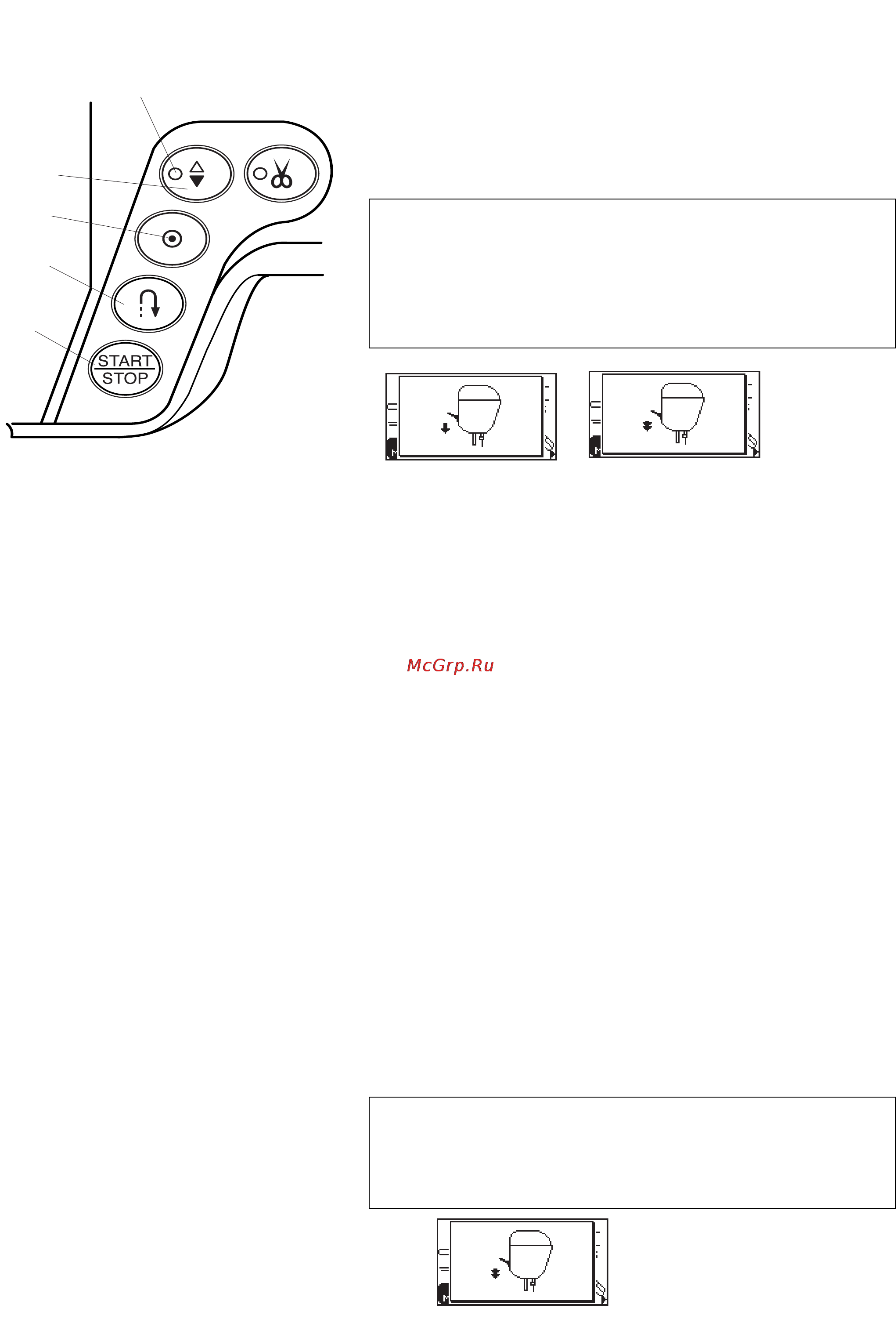 Janome MC 6600 P [9/94] Функциональные кнопки