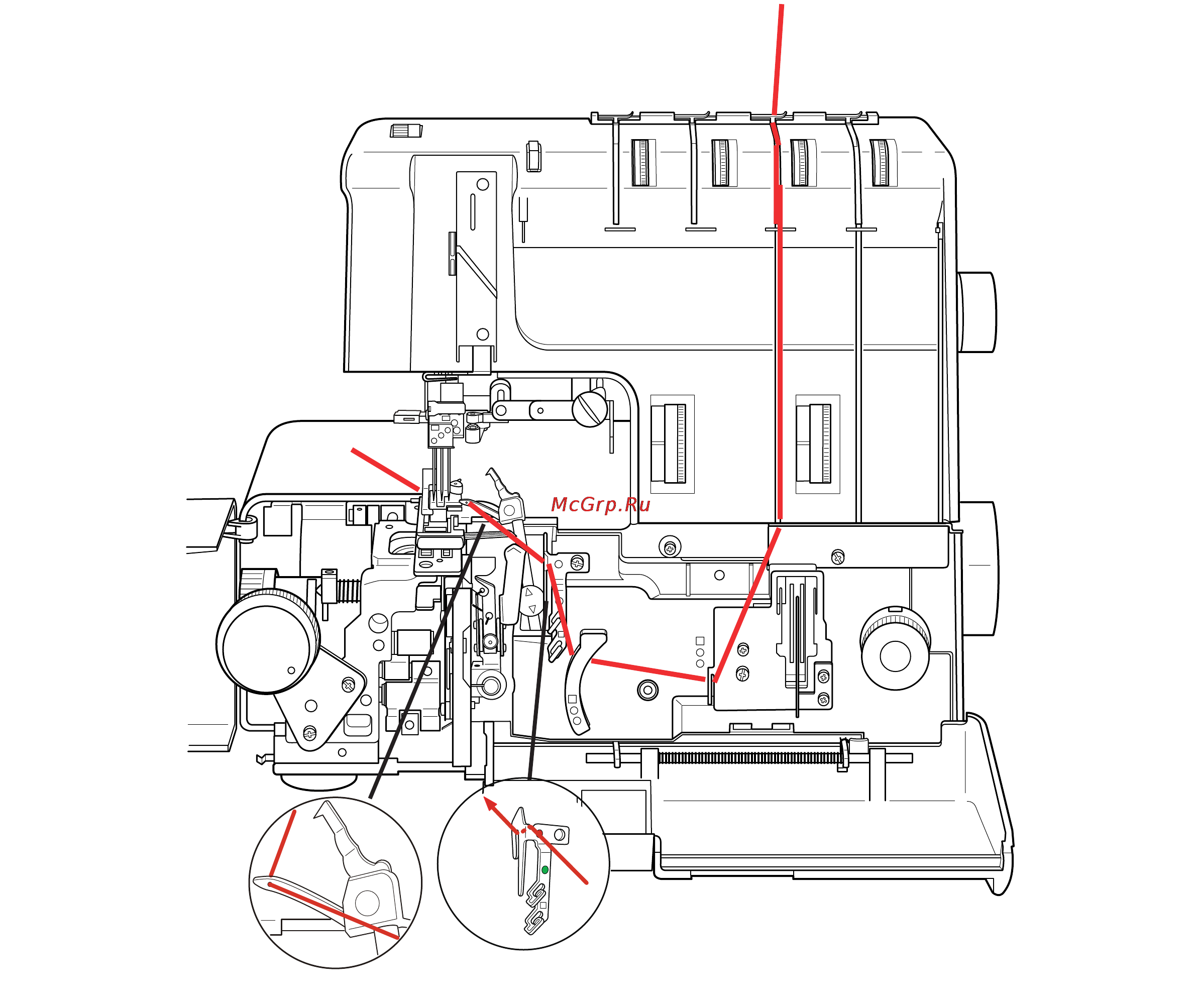 Janome 1200D Инструкция по эксплуатации онлайн [36/57] 87152