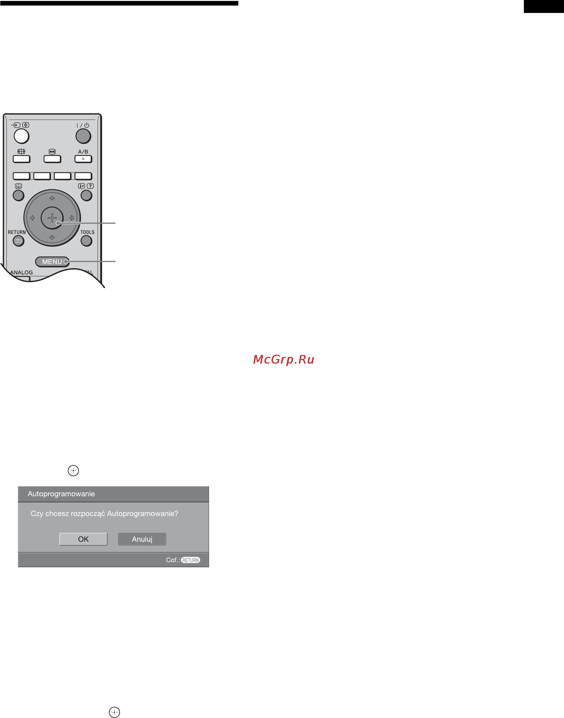 Sony BRAVIA KDL-40T3500 [169/203] Autoprogramowanie odbiornika tv