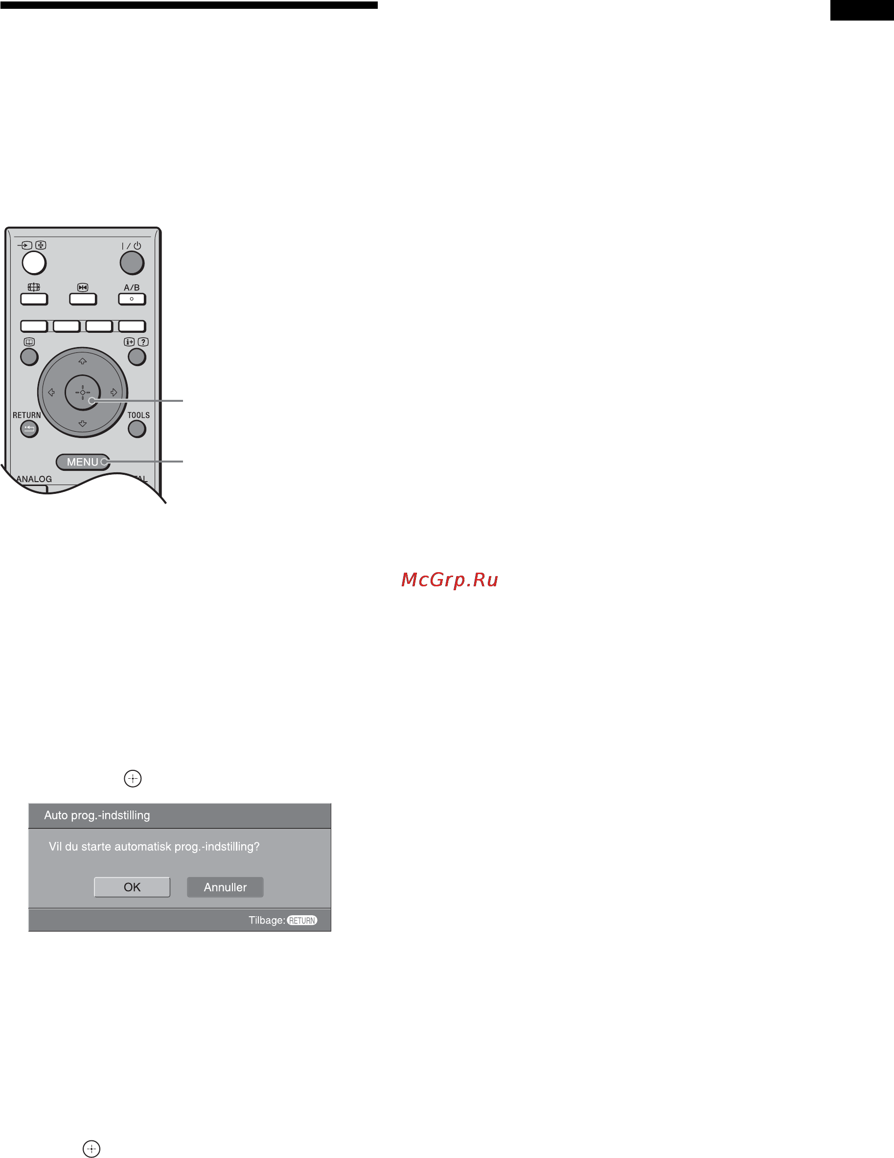 Sony BRAVIA KDL-40T3500 [46/203] Automatisk programindstilling af tv et