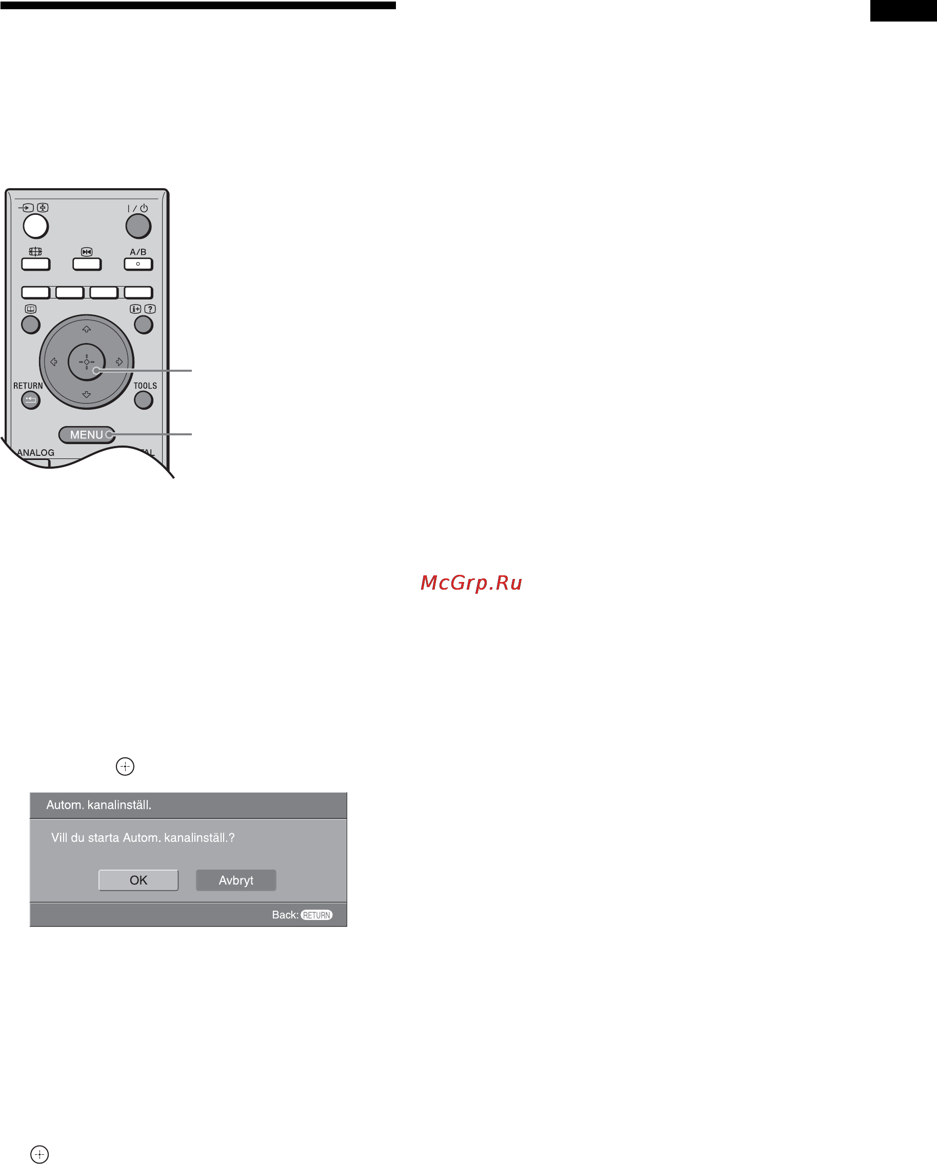 Sony BRAVIA KDL-40T3500 [7/203] Automatisk inställning av tv n