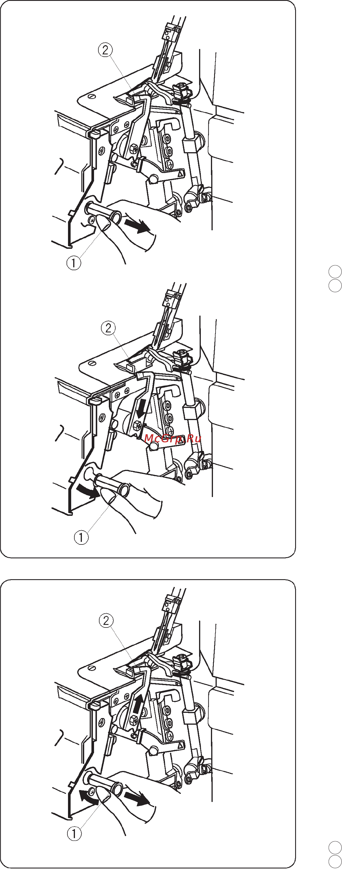 Janome 784D [13/50] Отключение верхнего ножа