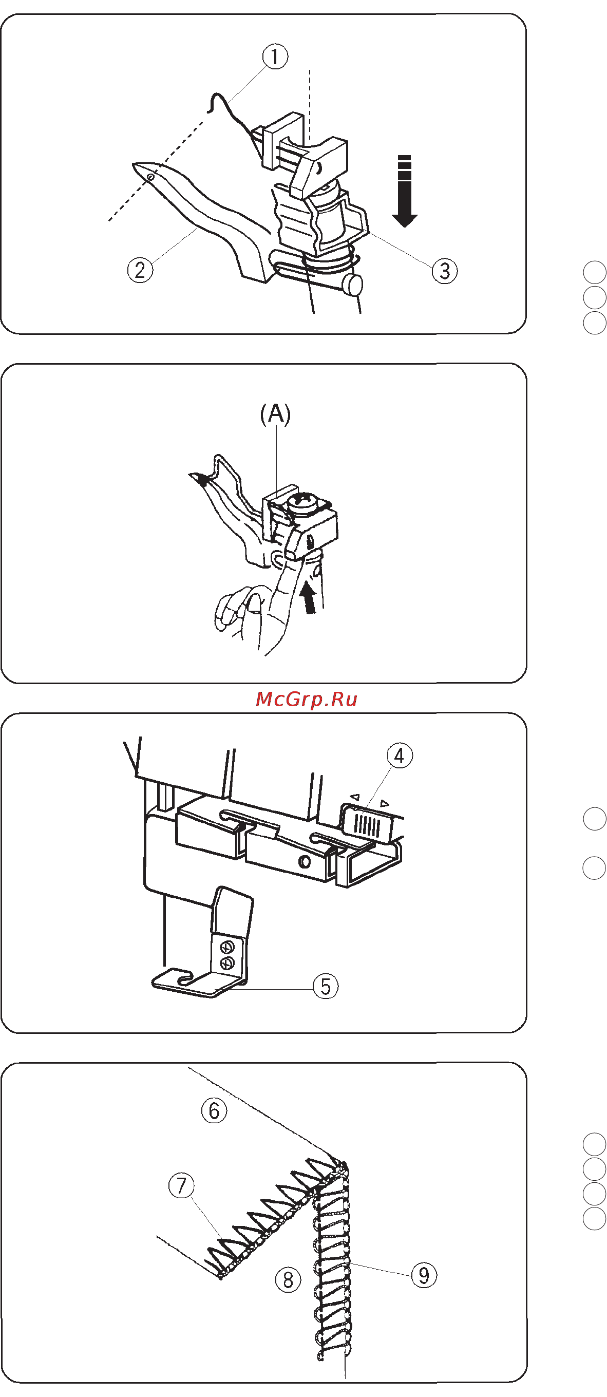 Janome 784D [17/50] Работа с двухниточным стежком