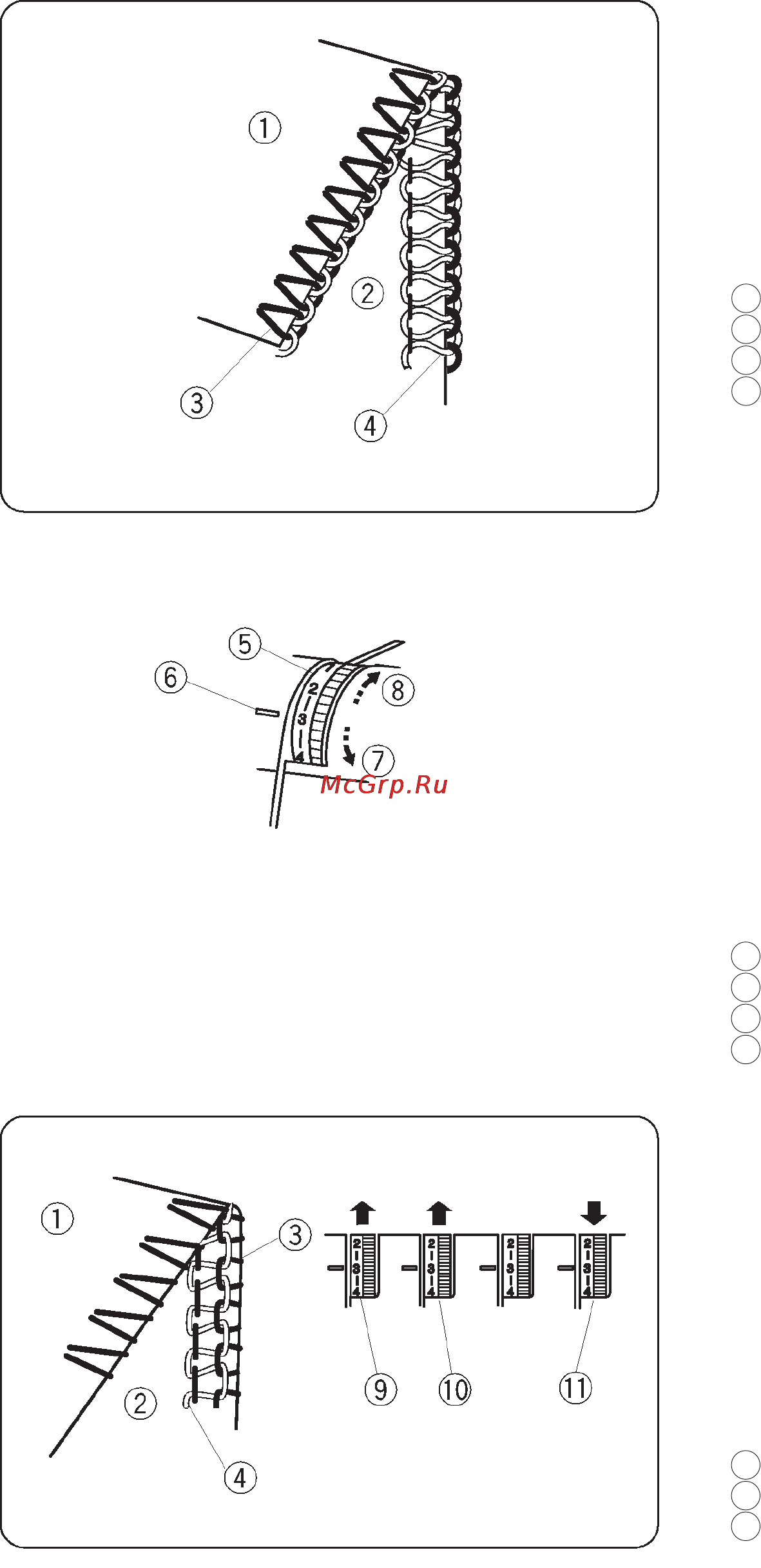 Janome 784D [36/50] Натяжение нитей 2 нити