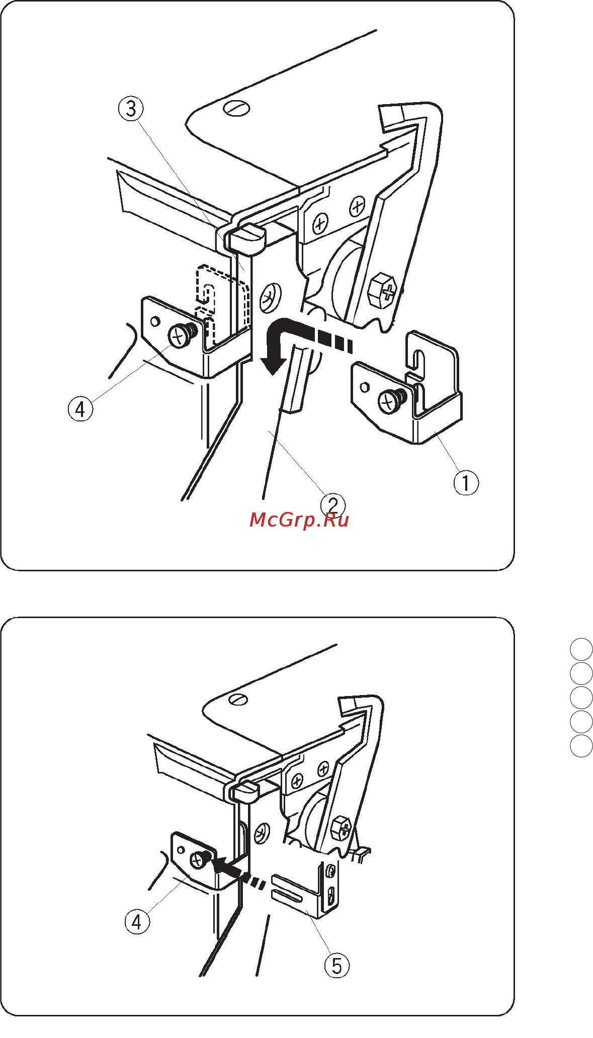 Janome 784D [47/50] Съемная пластина держатель