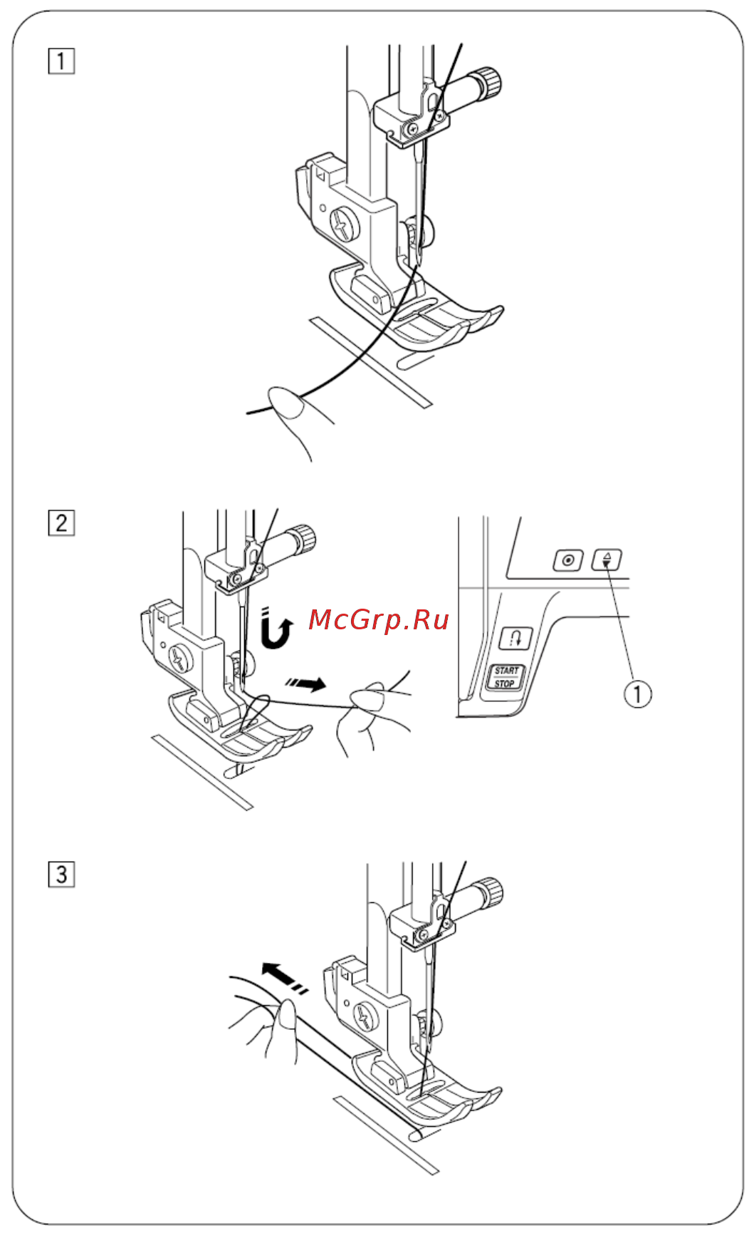 Janome DC 603 (DECOR COMPUTER) [17/48] Протягивание нижней нити