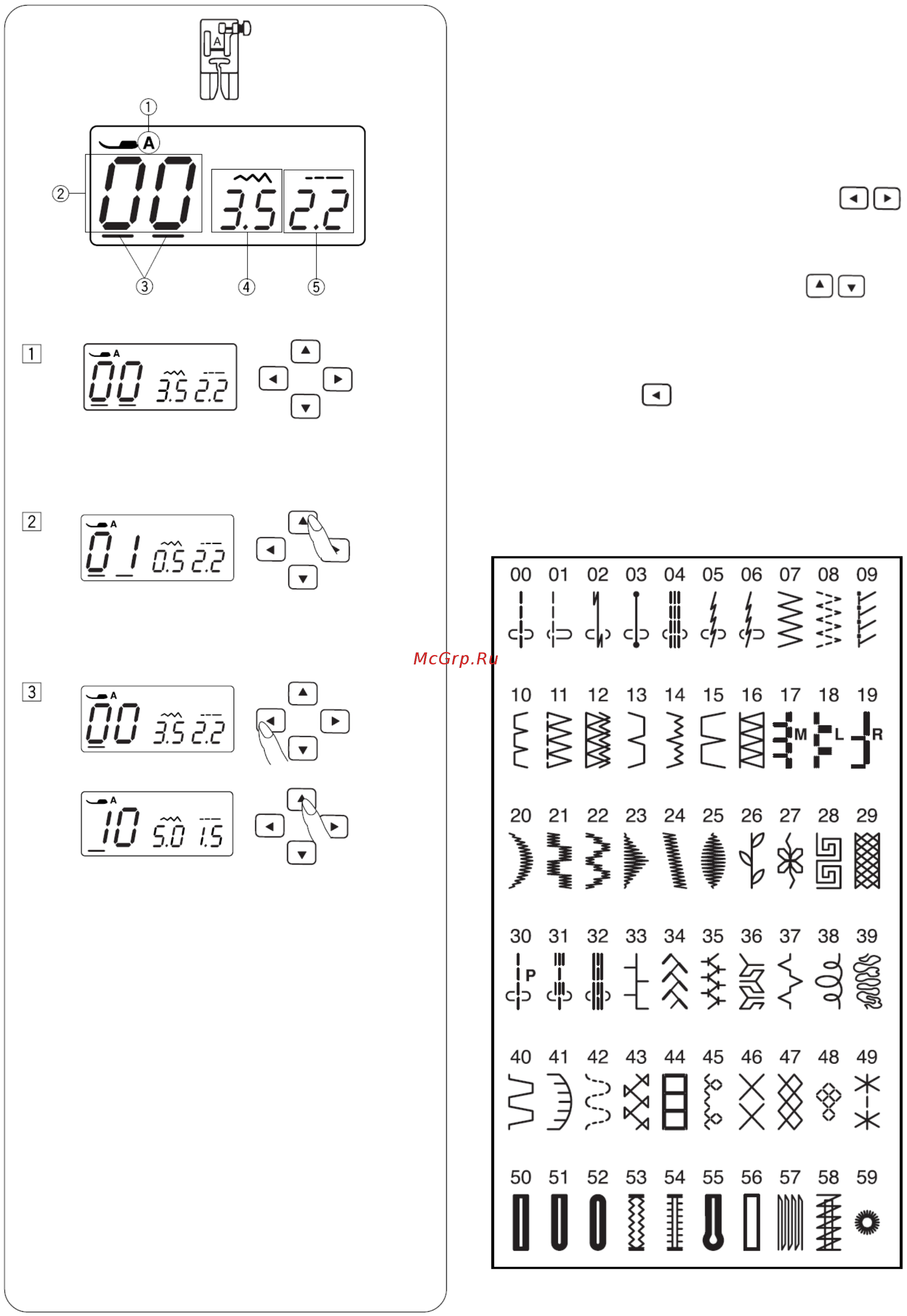 Janome DC 603 (DECOR COMPUTER) [18/48] Виды строчек