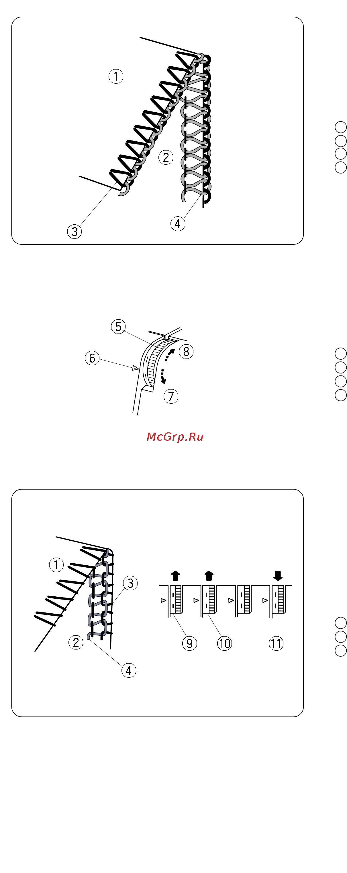 Janome 714D [36/48] Натяжение нитей 2 нити