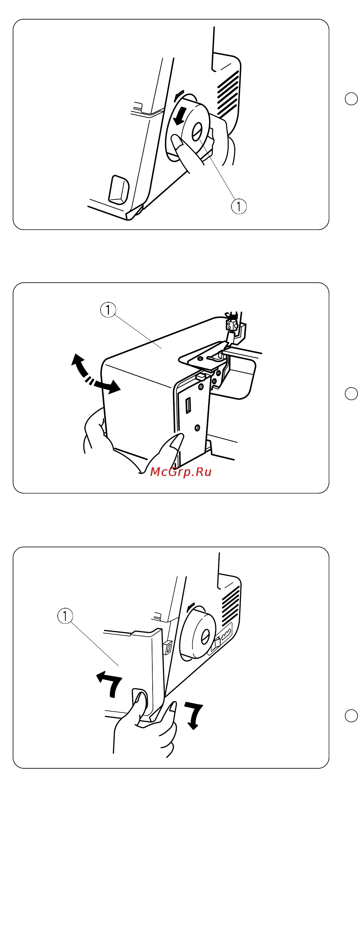 Janome 714D [8/48] Боковая крышка