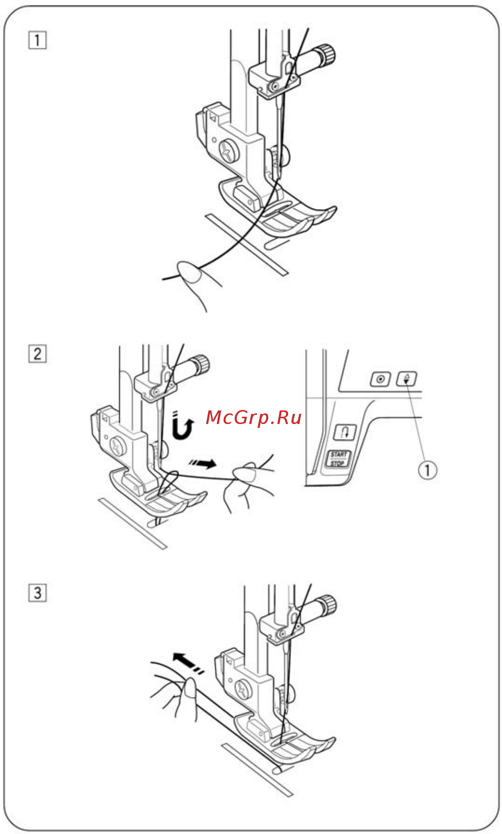Janome QDC 3160 (QUILTERS DECOR COMPUTER) [18/49] Протягивание нижней нити