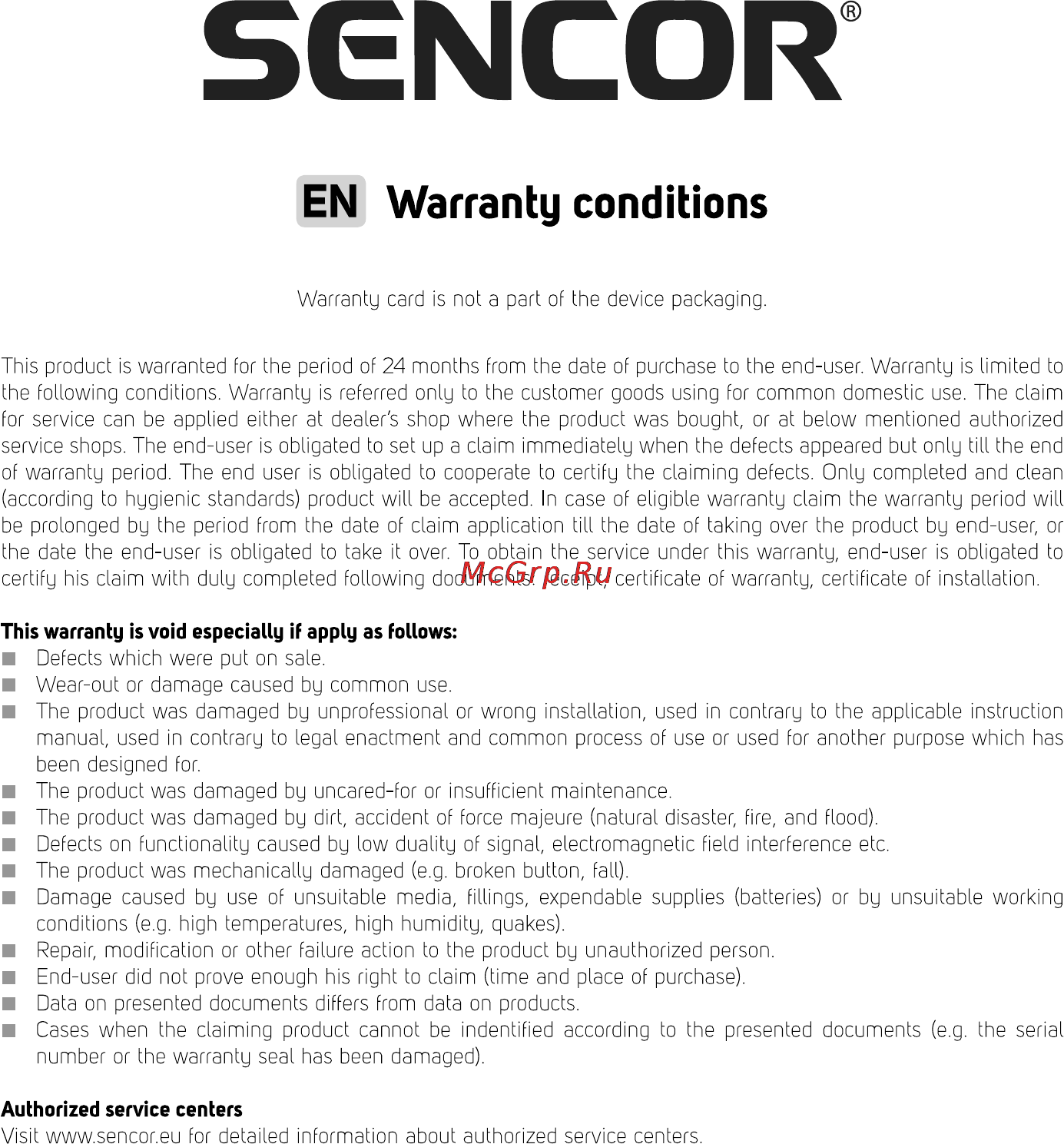 Sencor SLE 2909M4 [36/36] Sgncor