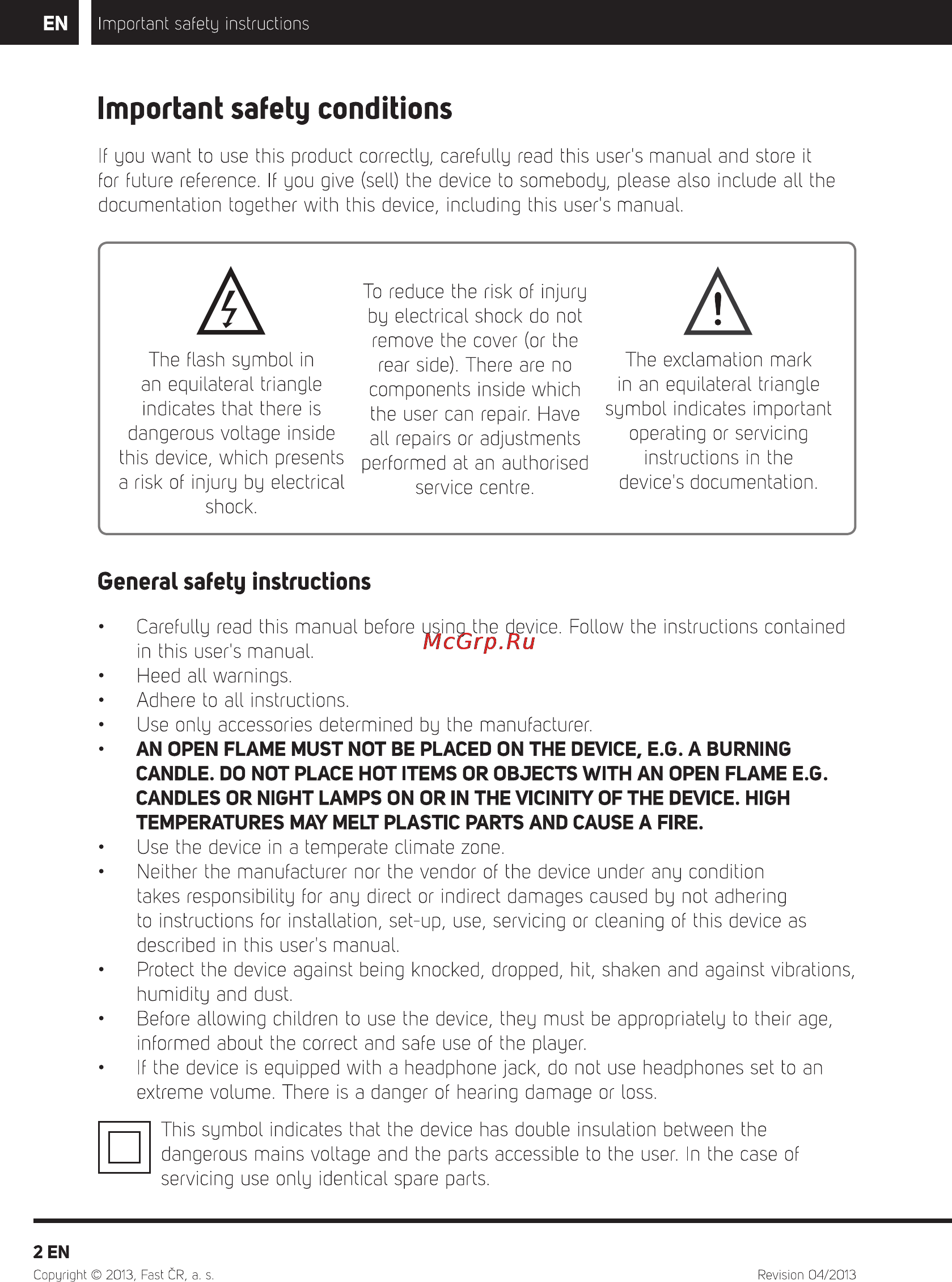 Sencor SLE 24F54M4 [4/68] Important safety conditions