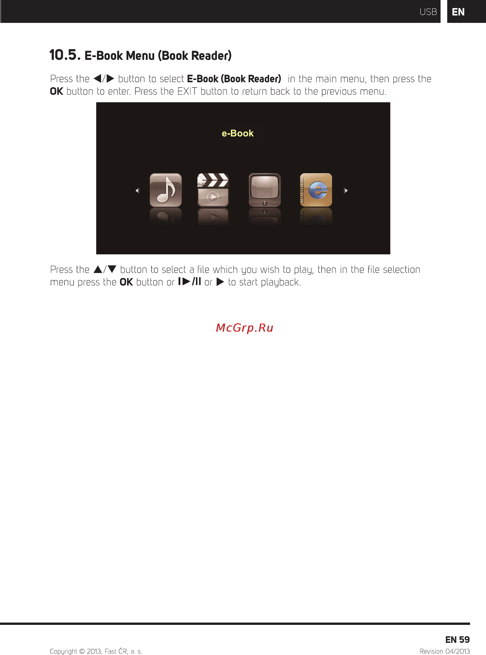 Sencor SLE 24F54M4 [61/68] E book menu book reader