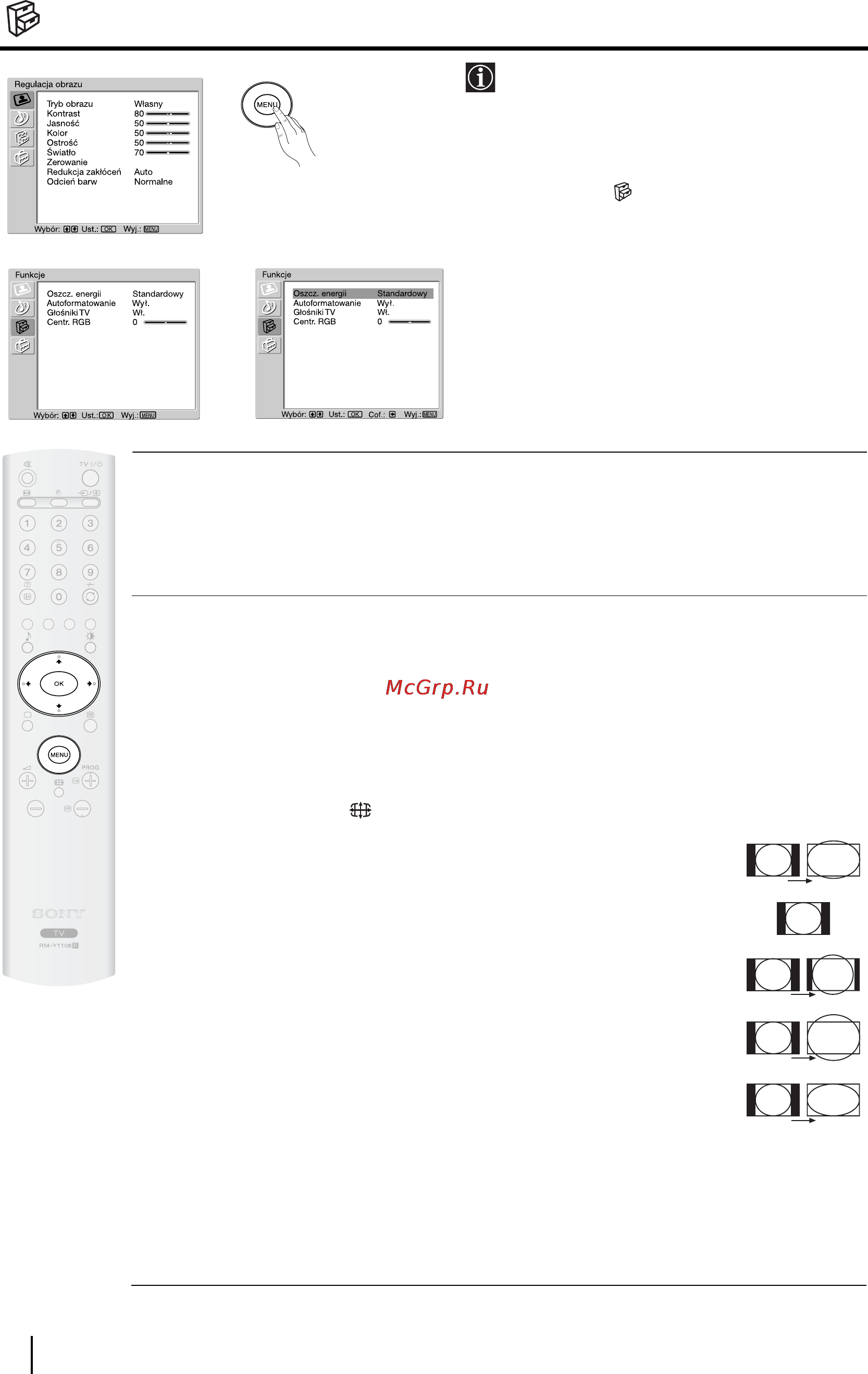 Sony VEGA KLV-17HR3 [107/162] Menu funkcje