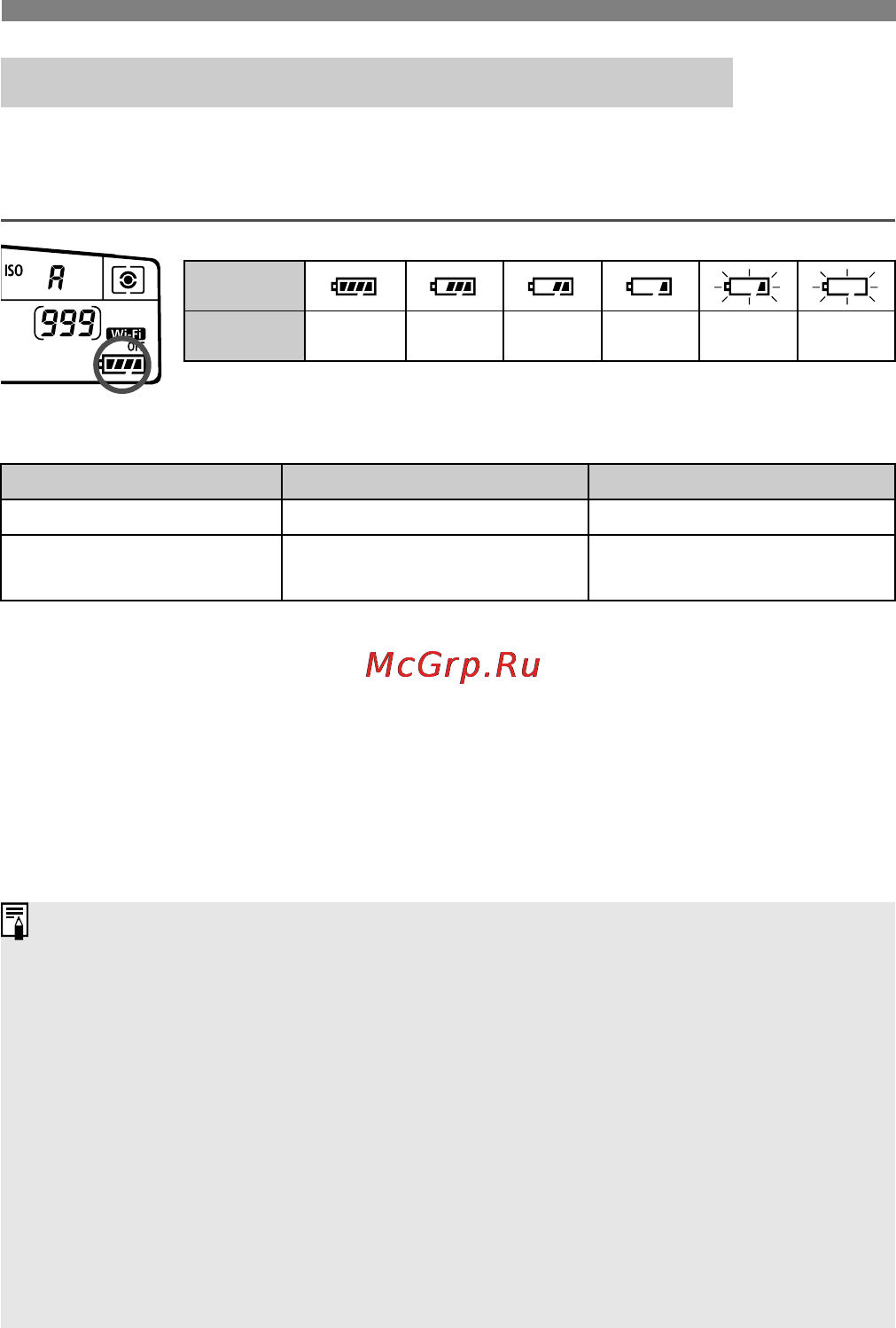 Canon EOS 70D Kit 18-55 IS STM Black [32/164] Z проверка уровня заряда аккумулятора