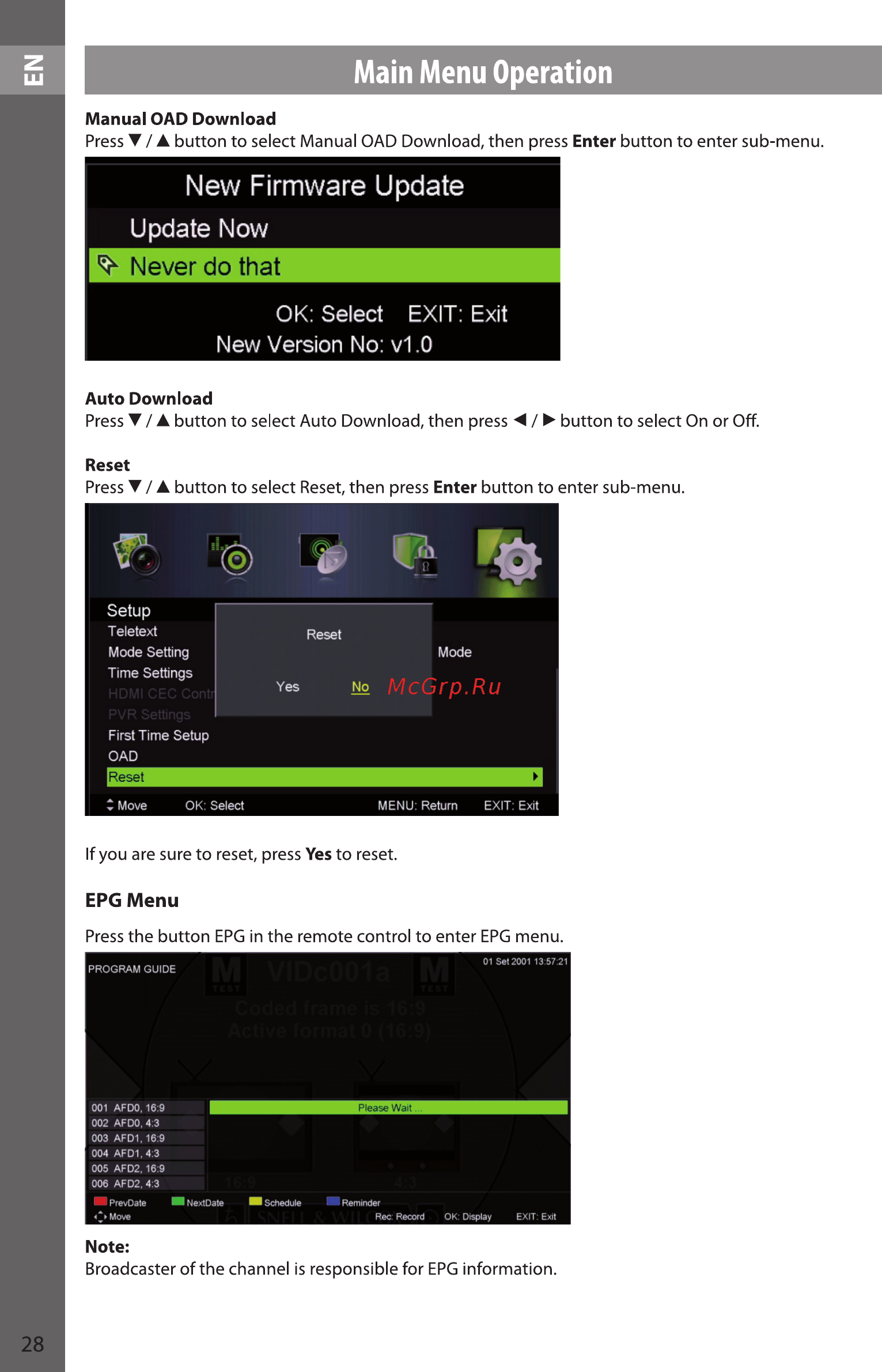 Sencor SLE 22F53M4 [28/36] New firmware update