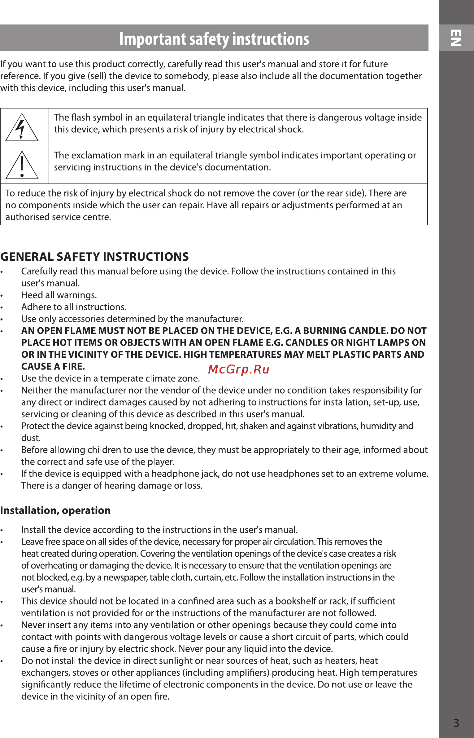 Sencor SLE 22F53M4 [3/36] Important safety instructions