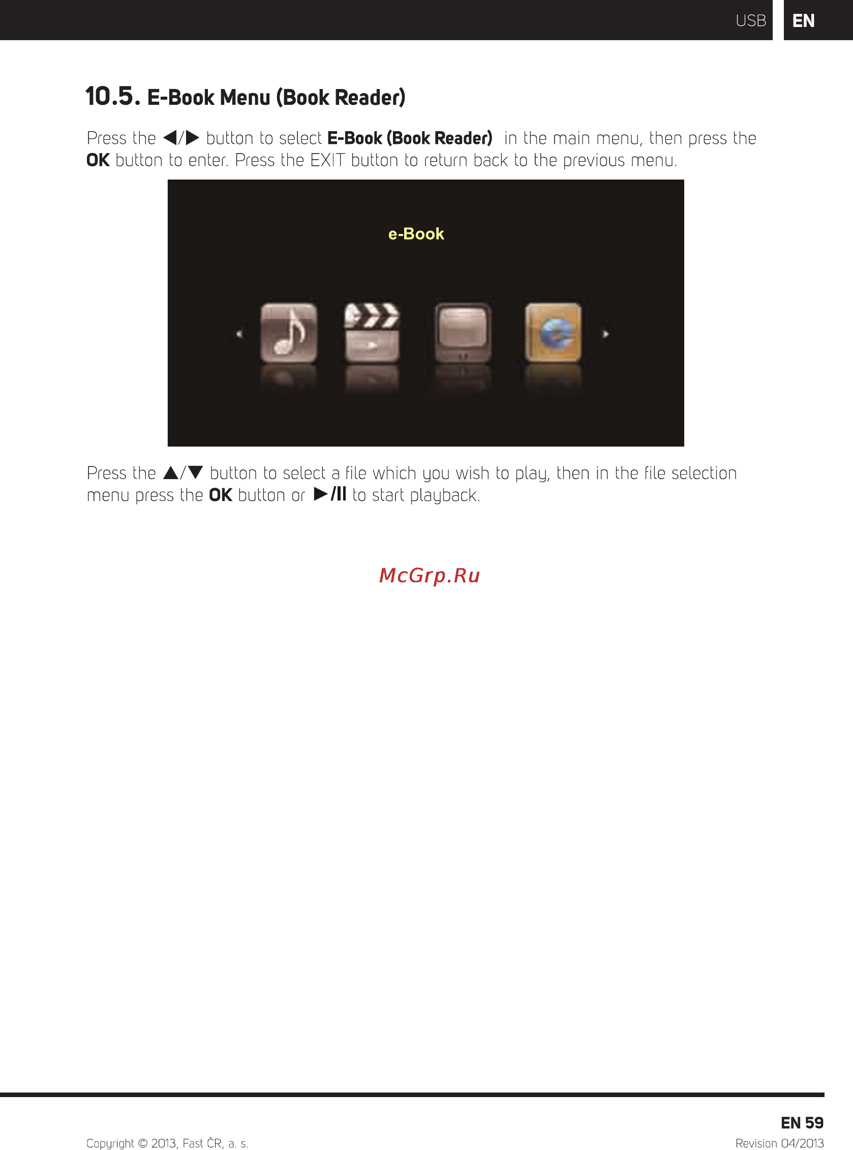 Sencor SLE 22F56M4 WHITE [61/68] E book menu book reader