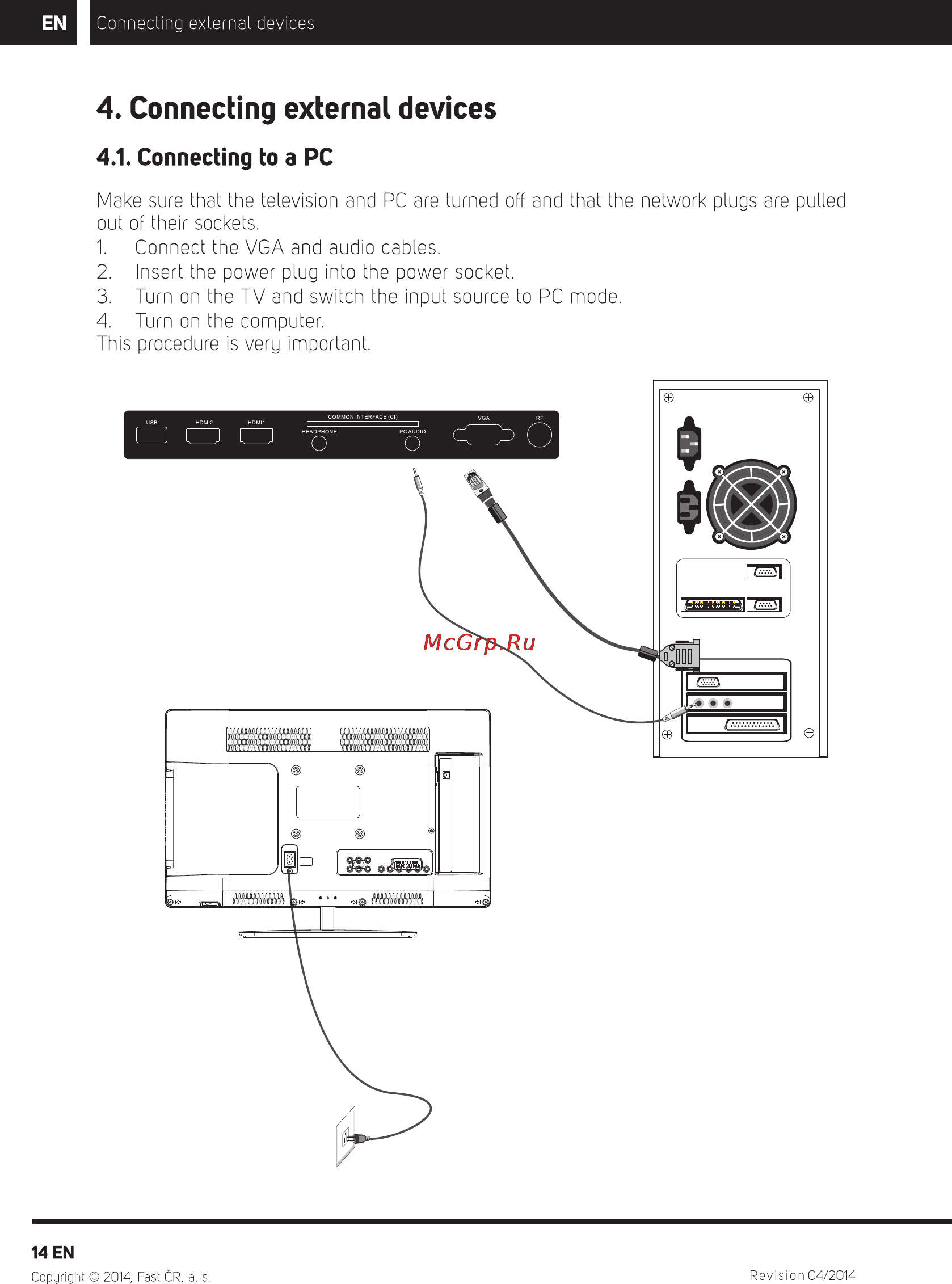 Sencor SLE 22F55M4 [16/36] Connecting external devices