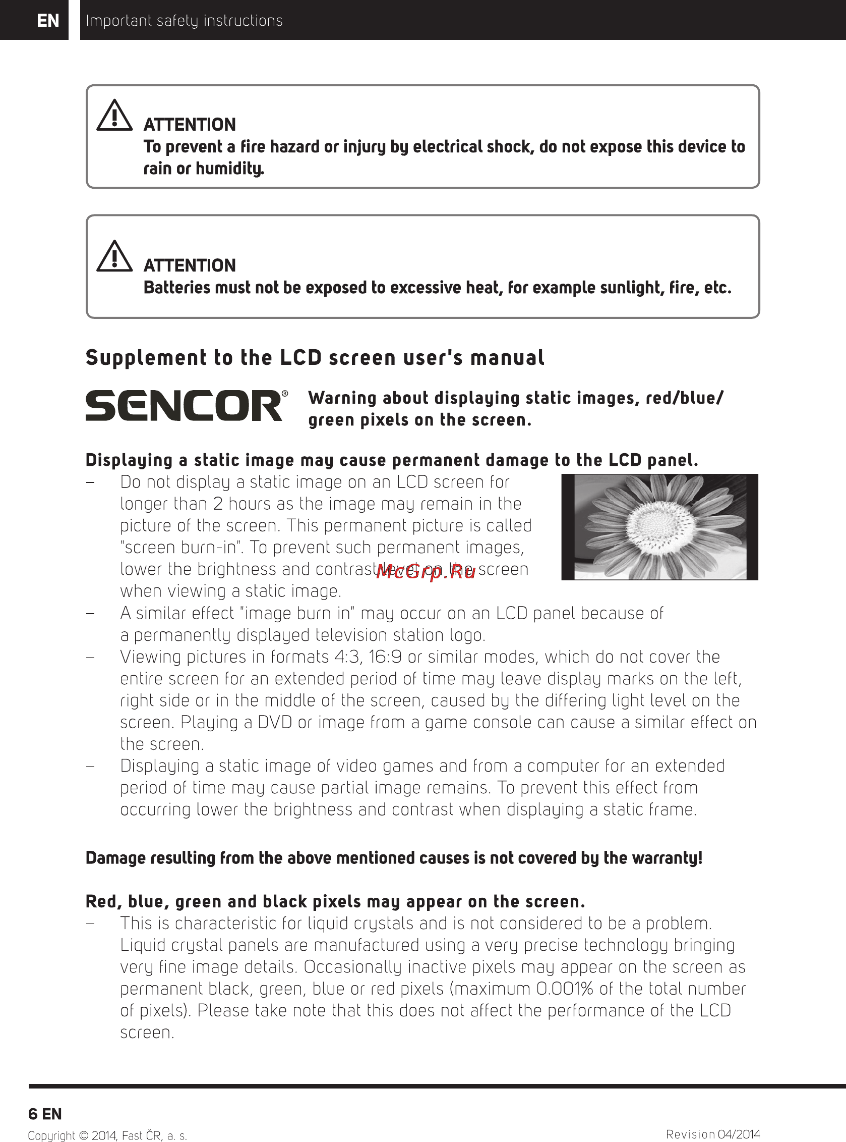 Sencor SLE 22F55M4 [8/36] Sencor
