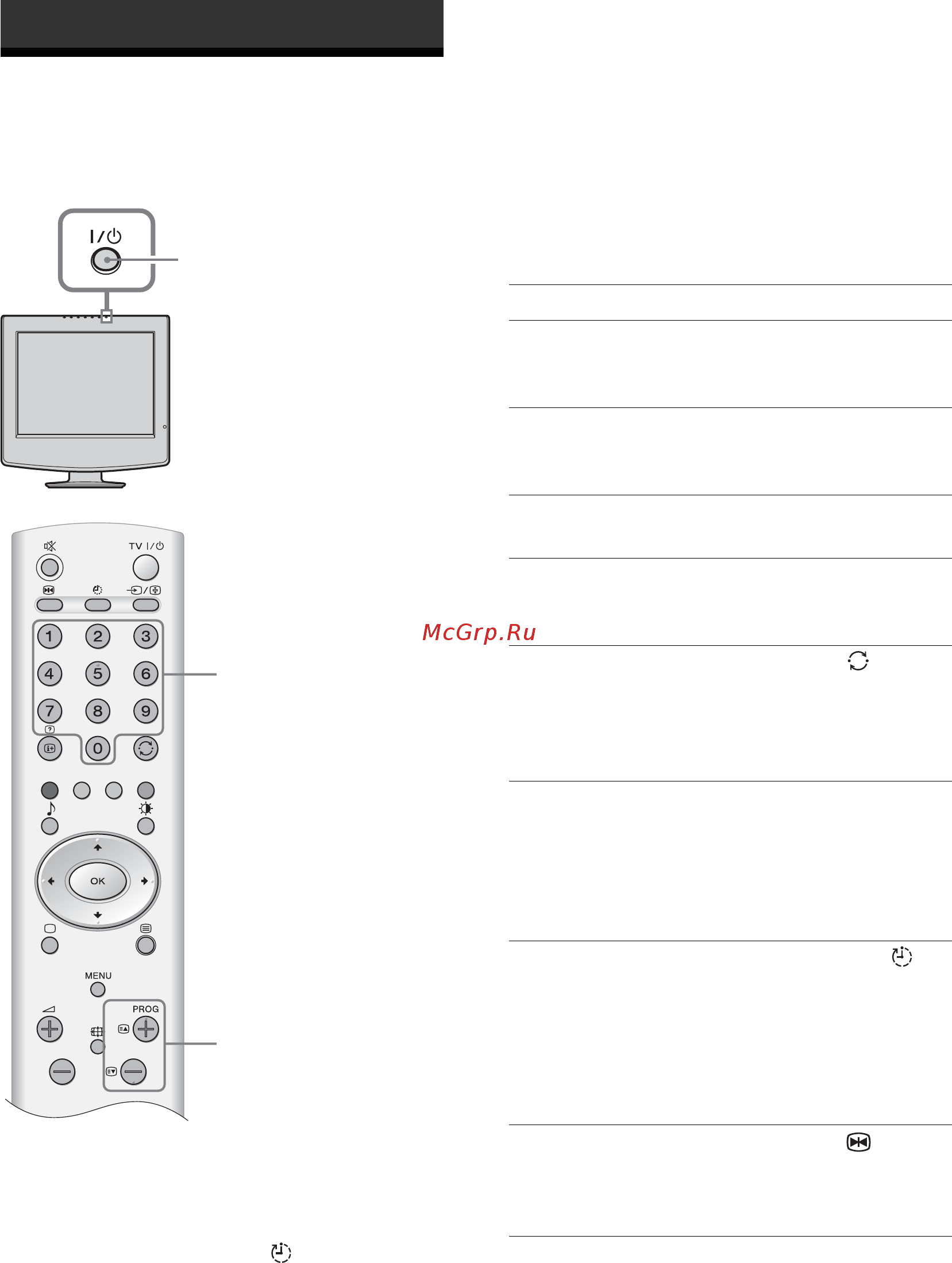 Sony VEGA KLV-15SR3E [160/180] Odbiór audycji telewizyjnych