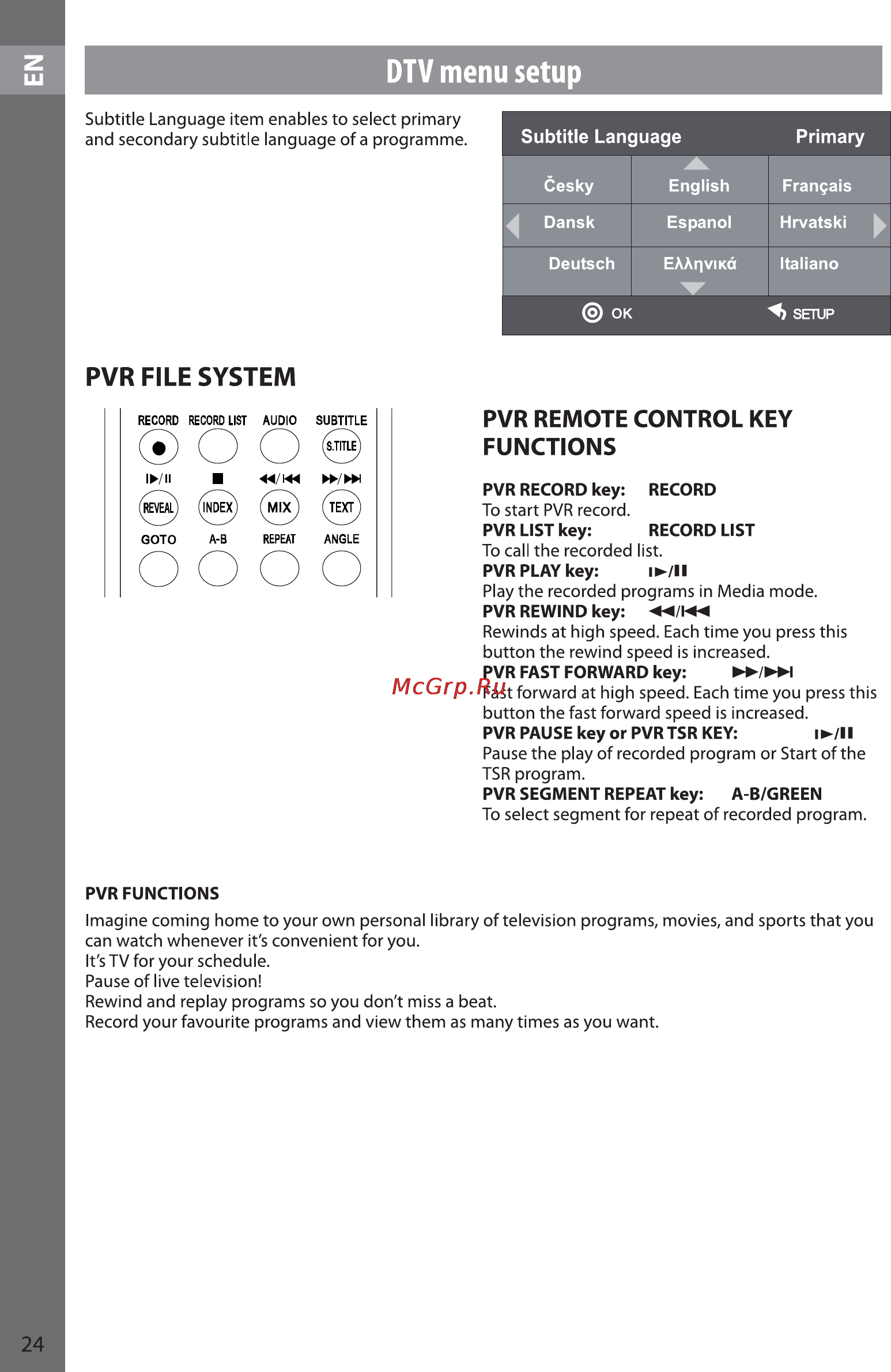 Sencor SLE 22F46DM4 [24/56] Pvr file system