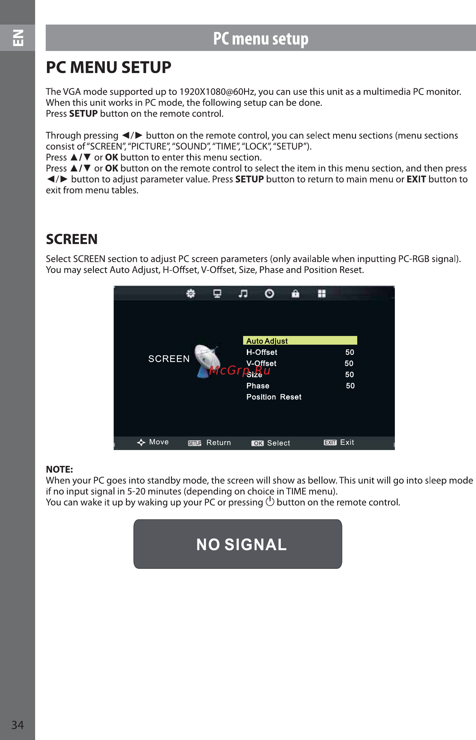 Sencor SLE 22F46DM4 [34/56] No signal