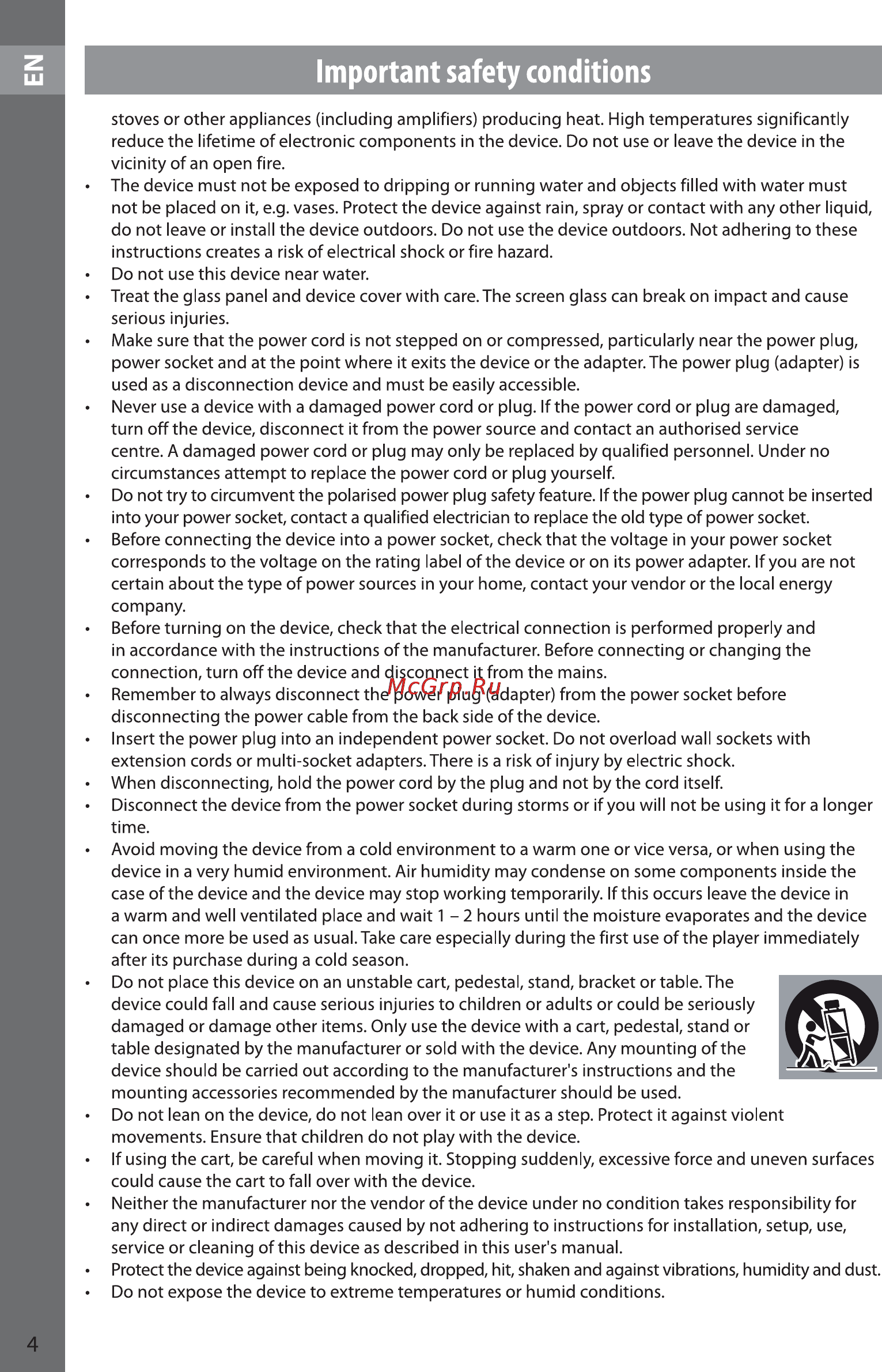 Sencor SLE 22F46DM4 [4/56] Important safety conditions